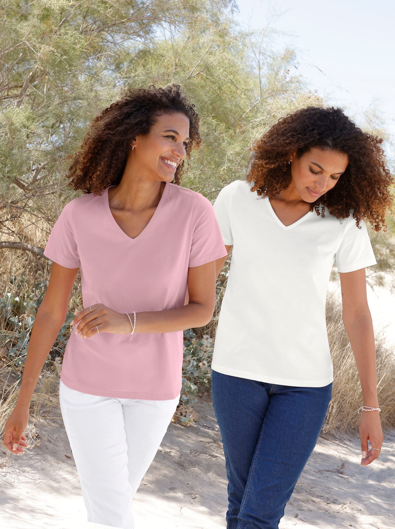Image of Casual Looks Kurzarmshirt "2er-Pack Shirts" 2 tlg.