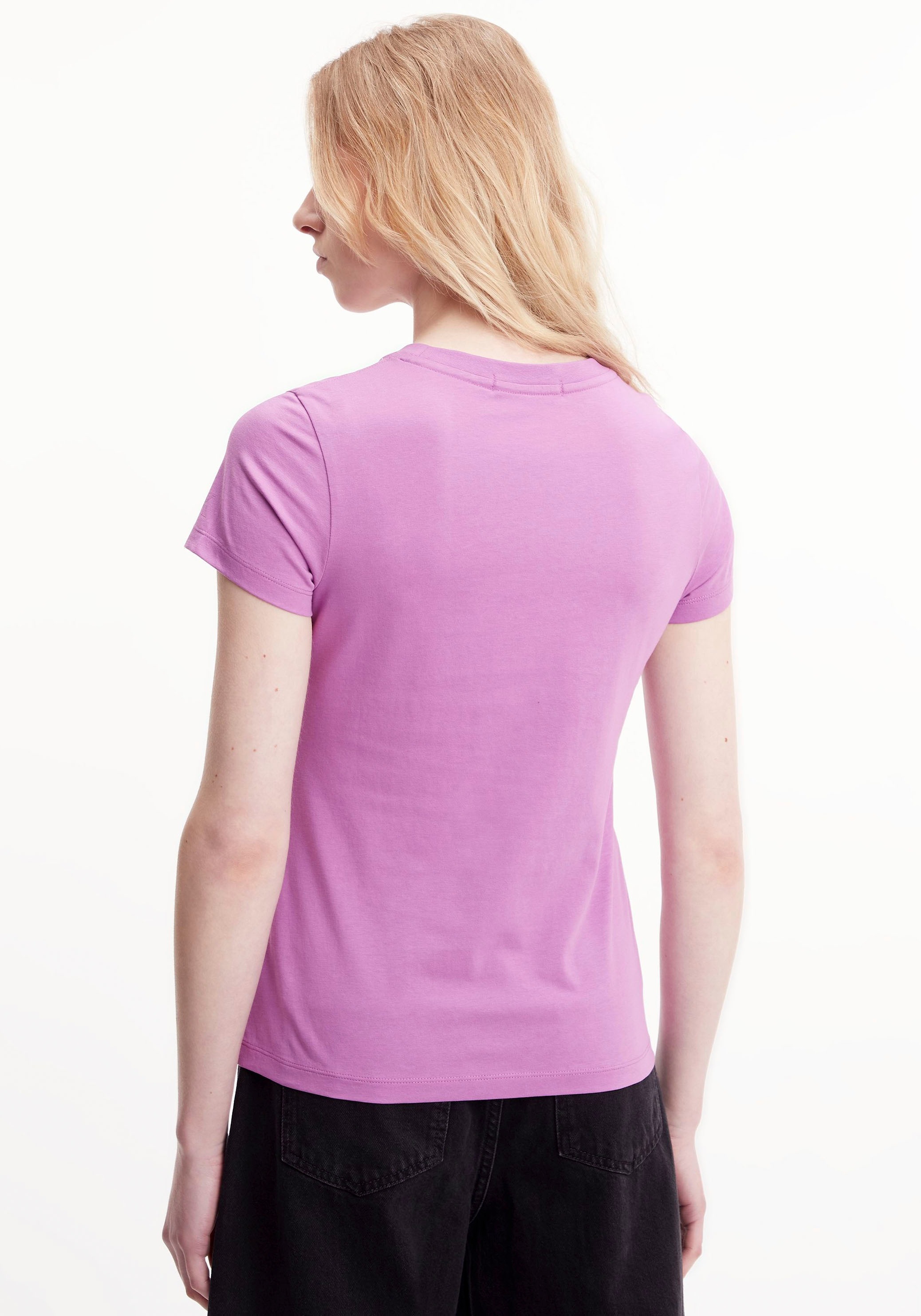 ♕ Calvin Klein Jeans T-Shirt »MICRO MONOLOGO SLIM FIT TEE«, mit  Rundhalsausschnitt versandkostenfrei auf | T-Shirts