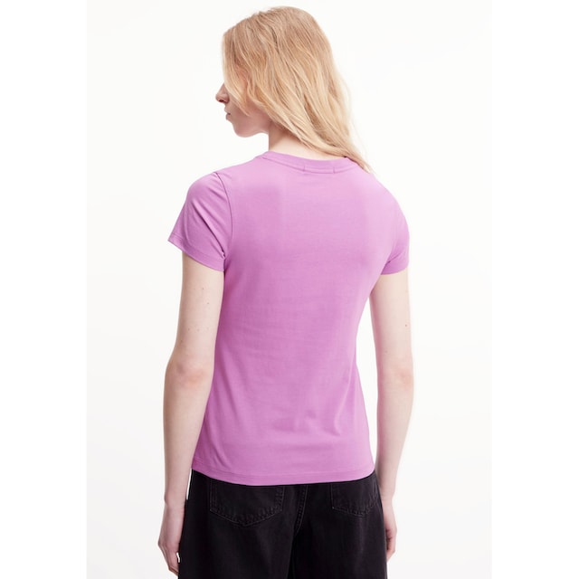 ♕ Calvin Klein Jeans T-Shirt »MICRO MONOLOGO SLIM FIT TEE«, mit  Rundhalsausschnitt versandkostenfrei auf | T-Shirts