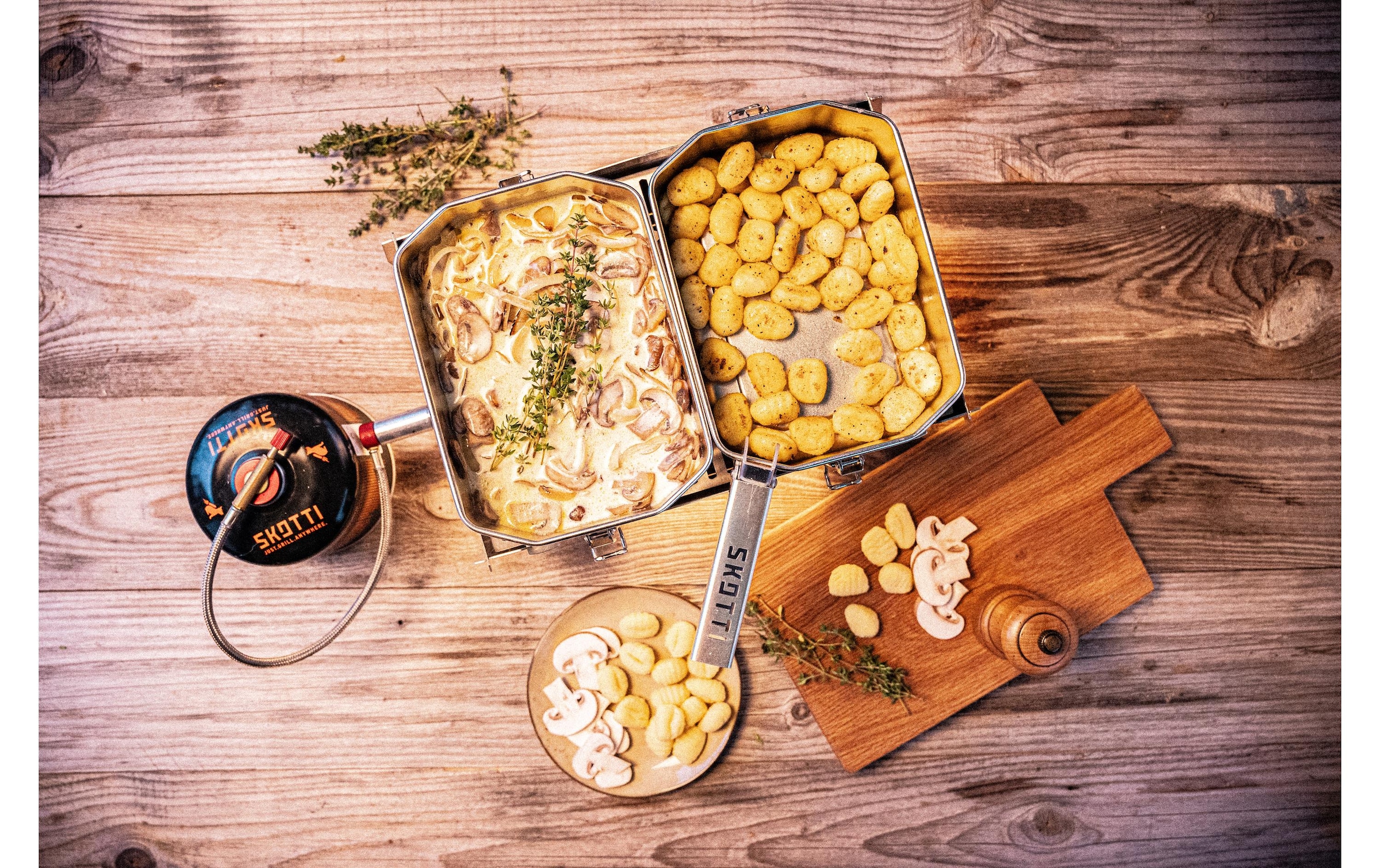   Poêle à griller »Skotti BOKS 2,5 L« Acier inoxydable