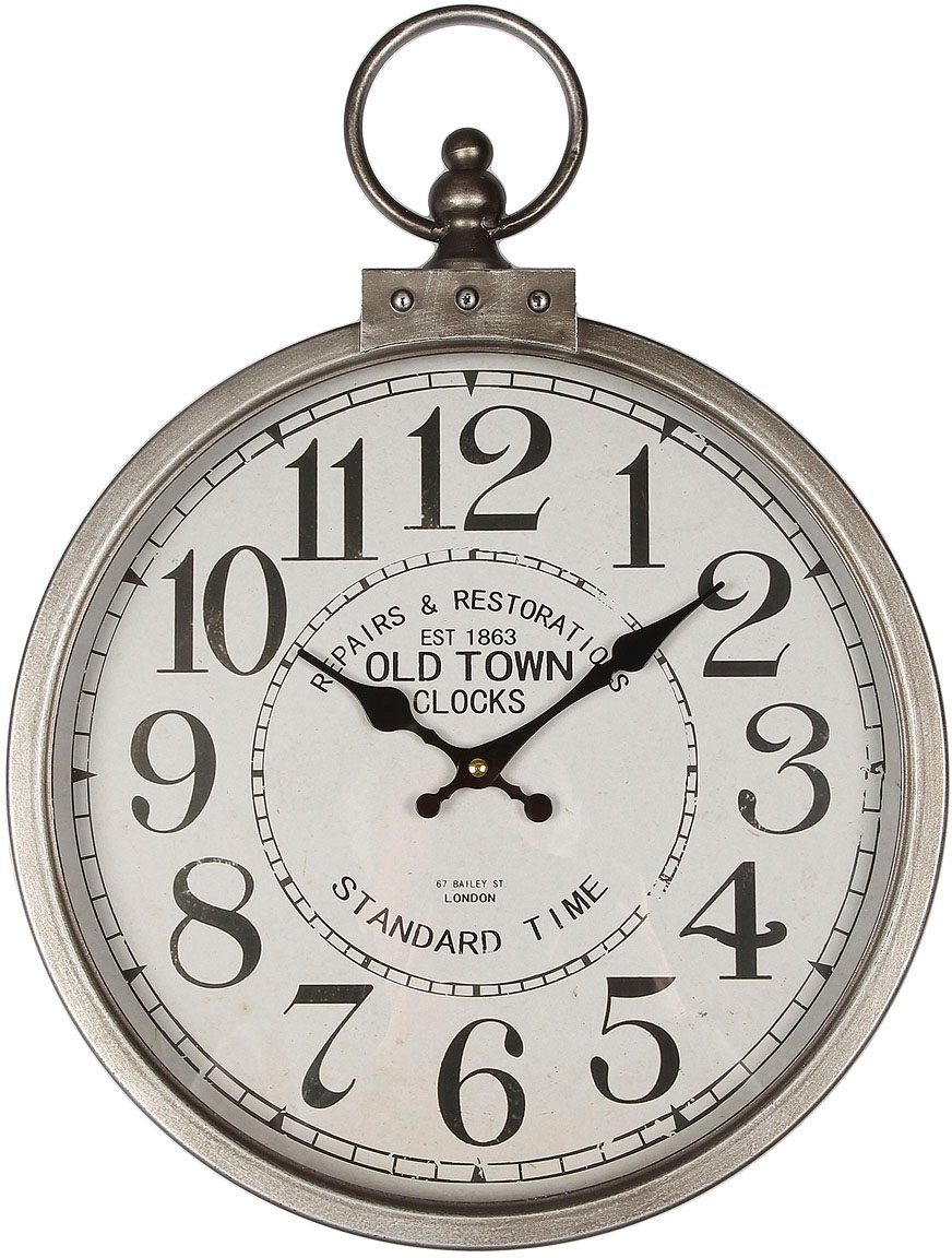 Image of Ambiente Haus Wanduhr "Wanduhr Silber 35cm"
