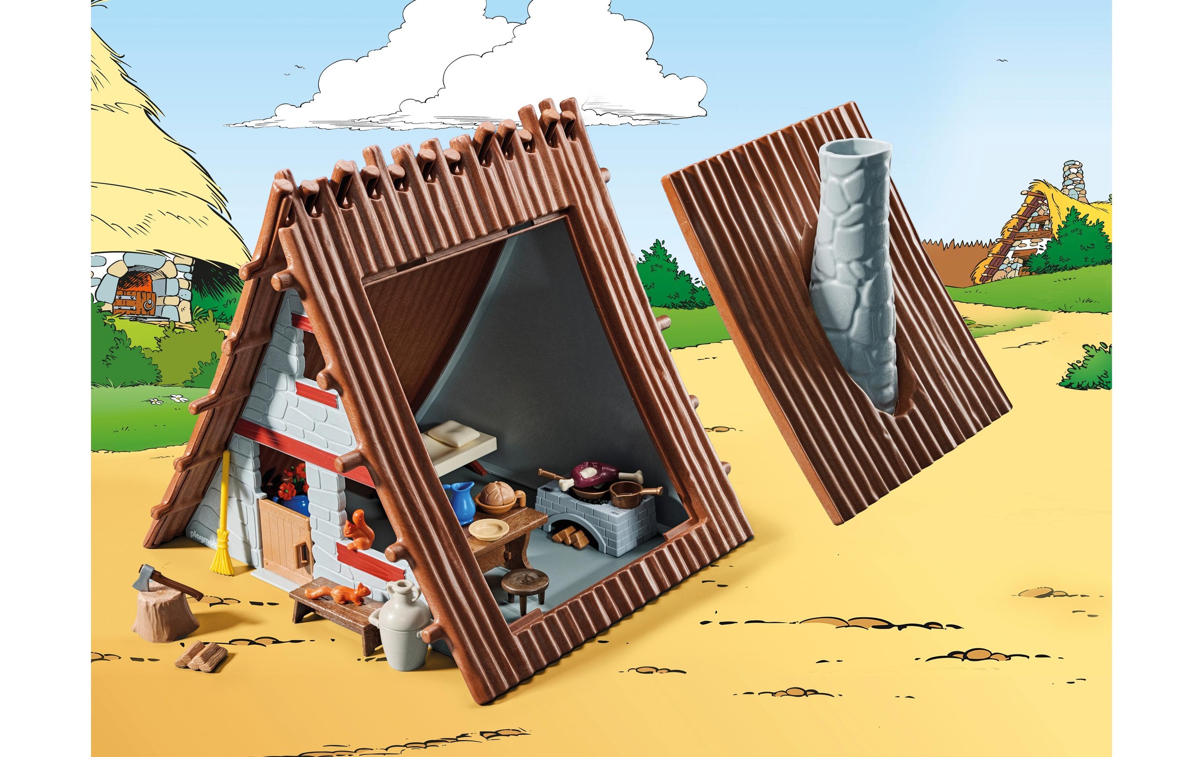 Playmobil® Spielbausteine »Asterix Asterix Haus 71828«, (80 St.)
