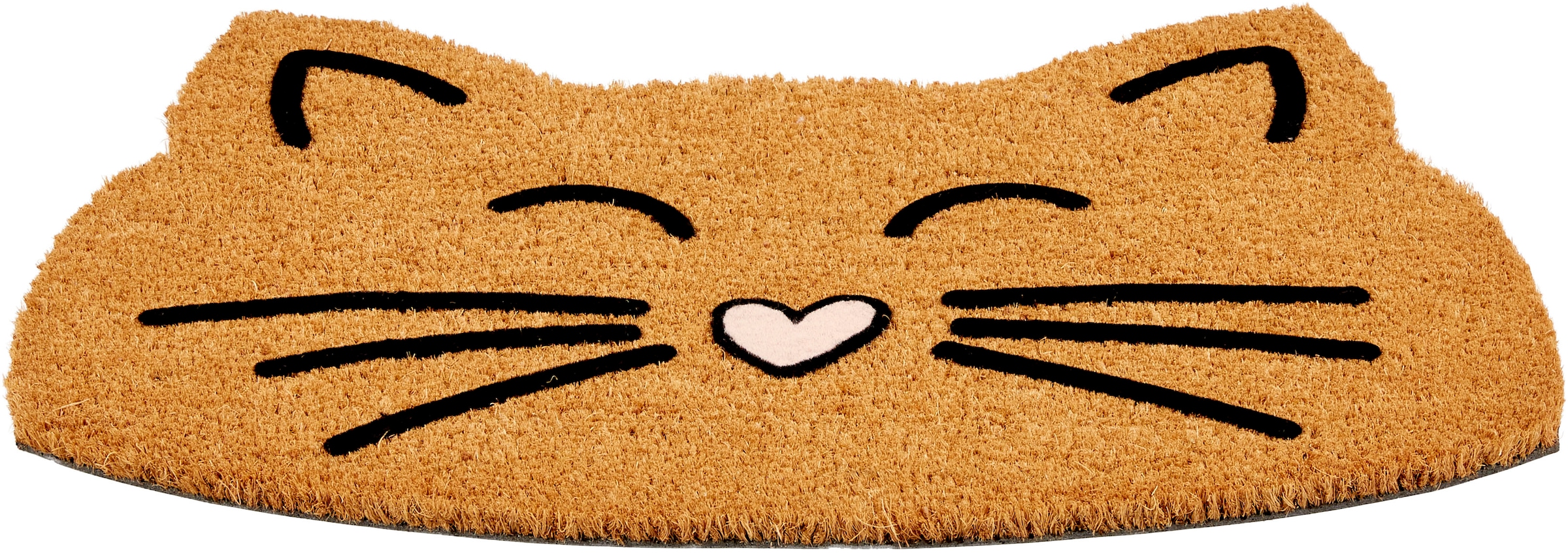 ASTRA Fussmatte »Coco Design 120« Motivform 14 mm Höhe Kokos, Katze, Türmatte, rutschfest, Motivform