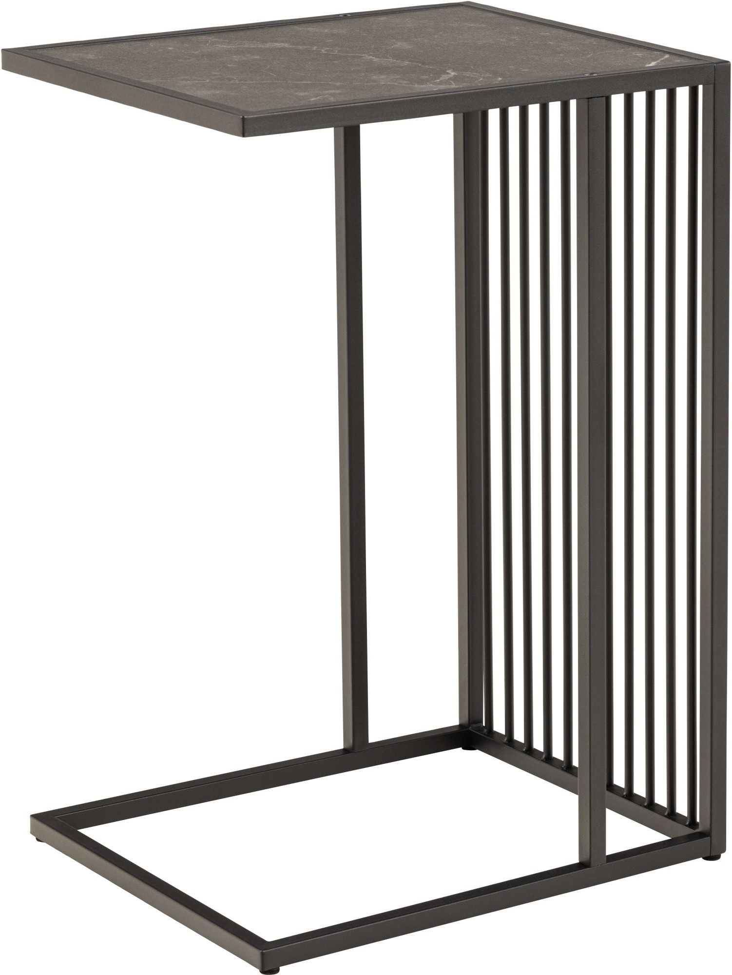 Image of ACTONA GROUP Couchtisch "Strington Beistelltisch, Belastbarkeit bis 20 kg, verschiedene Grössen" Ecktisch, Metalllamellen, in verschiedene Tischplatten, pflegeleicht