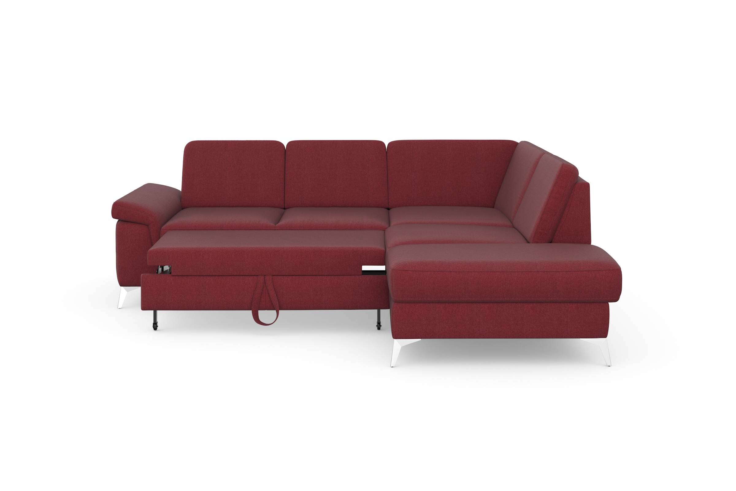 sit&more Ecksofa »Padua L-Form«, inklusive Sitztiefenverstellung, Armteilfunktion und Federkern