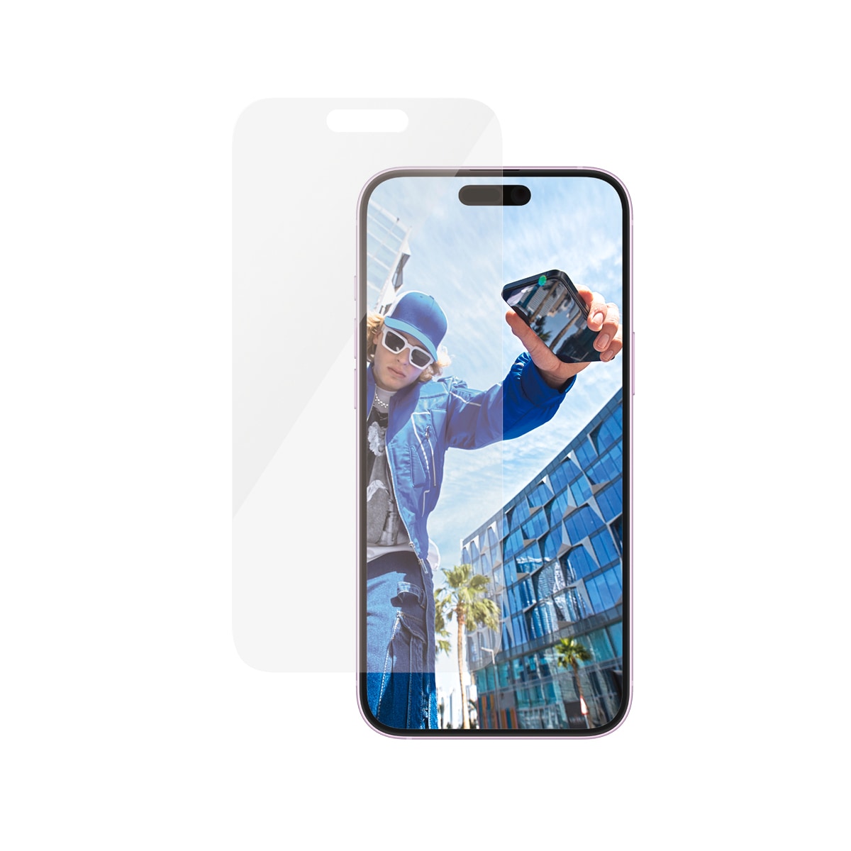 PanzerGlass Displayschutzglas »Classic Fit Screen Protection«, für Apple iPhone 16 Plus, Displayschutzfolie, Schutzfolie, Bildschirmschutz, kratz- & stossfest
