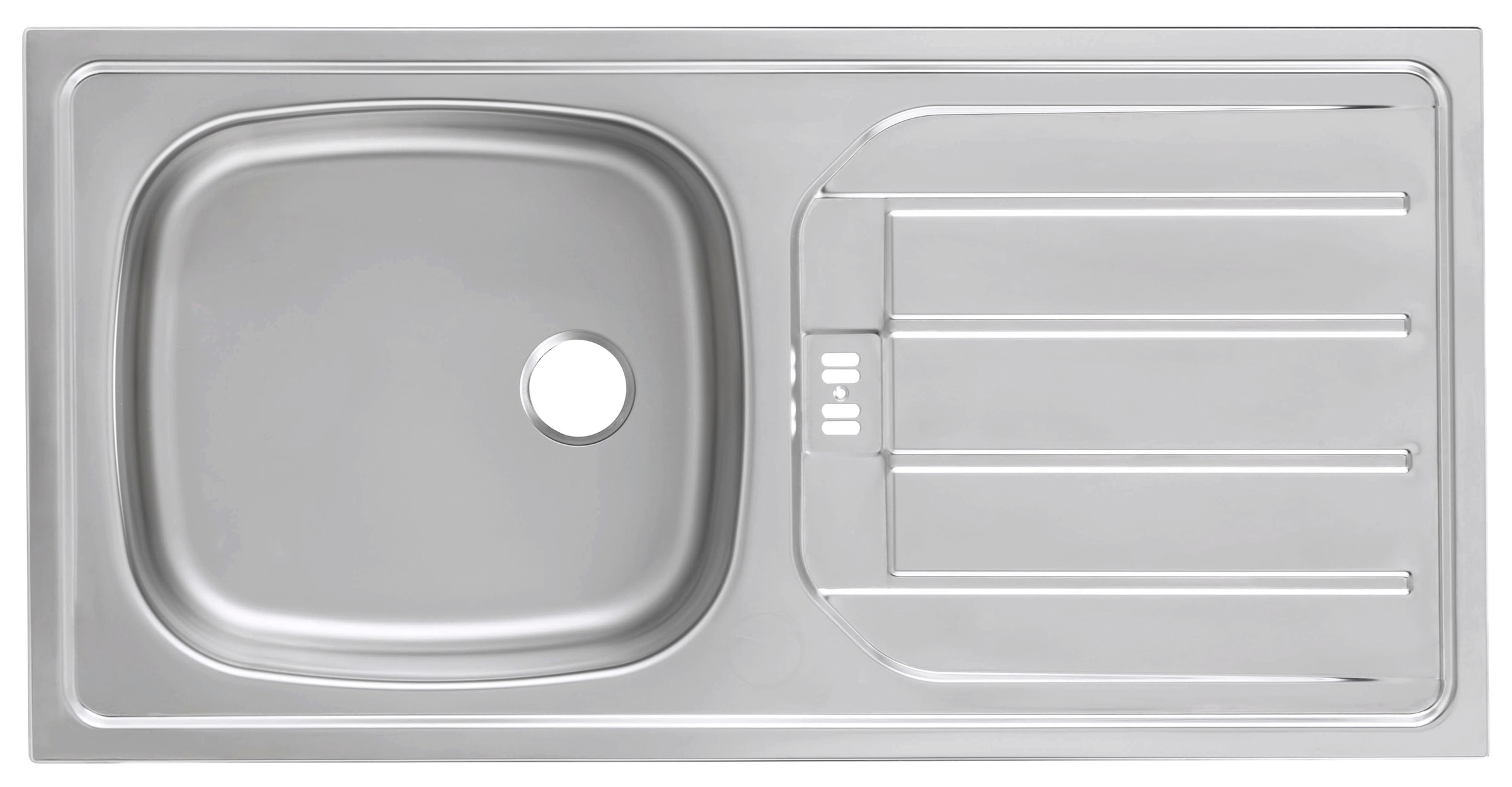 KOCHSTATION Meuble évier »KS-Colmar« 110 cm, façade et plinthe pour lave-vaisselle semi-intégré