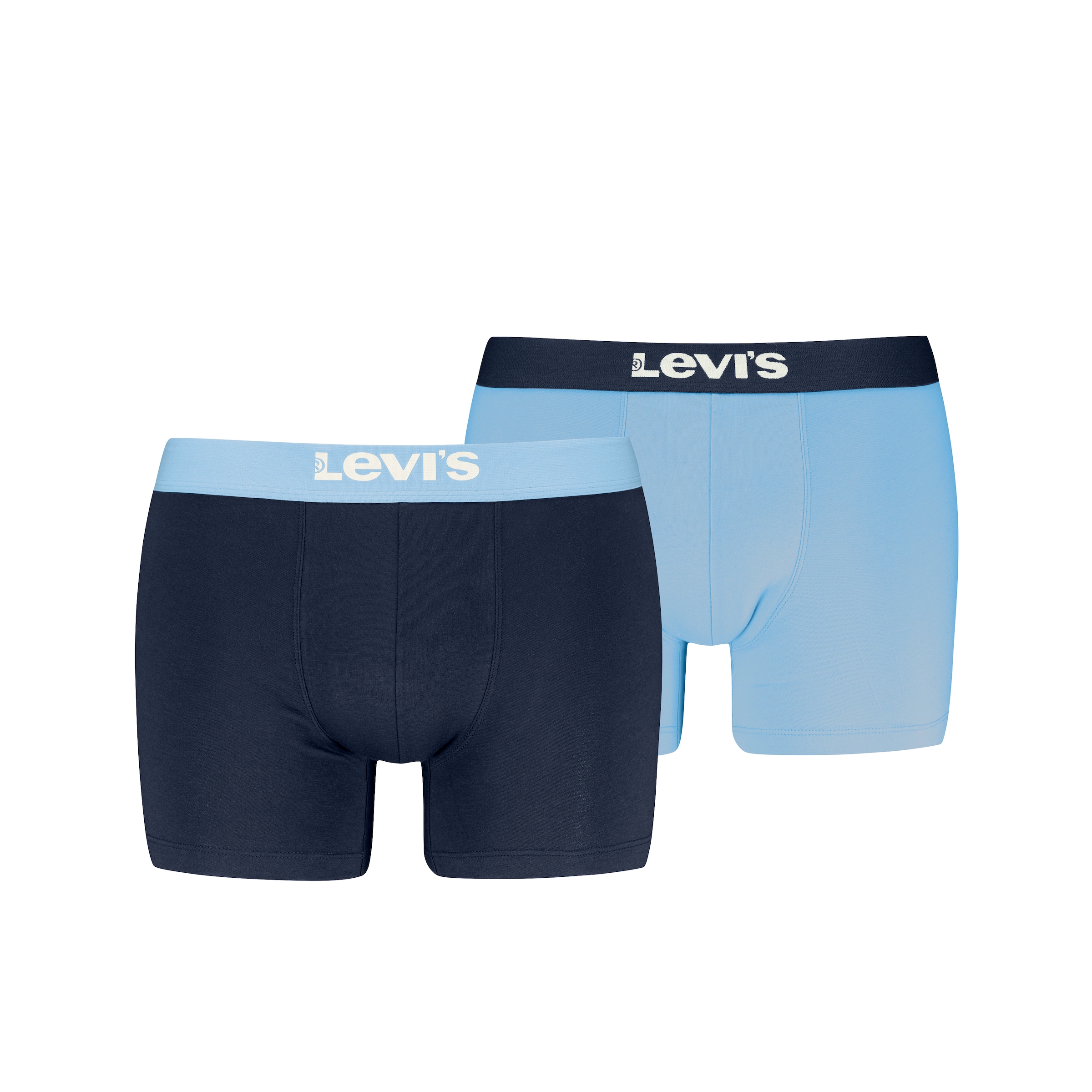 Levi's® Slip »LEVIS MEN SOLID BASIC BOXER BRIEF ORGANIC CO 2P«, (2er-Pack), mit Logobund