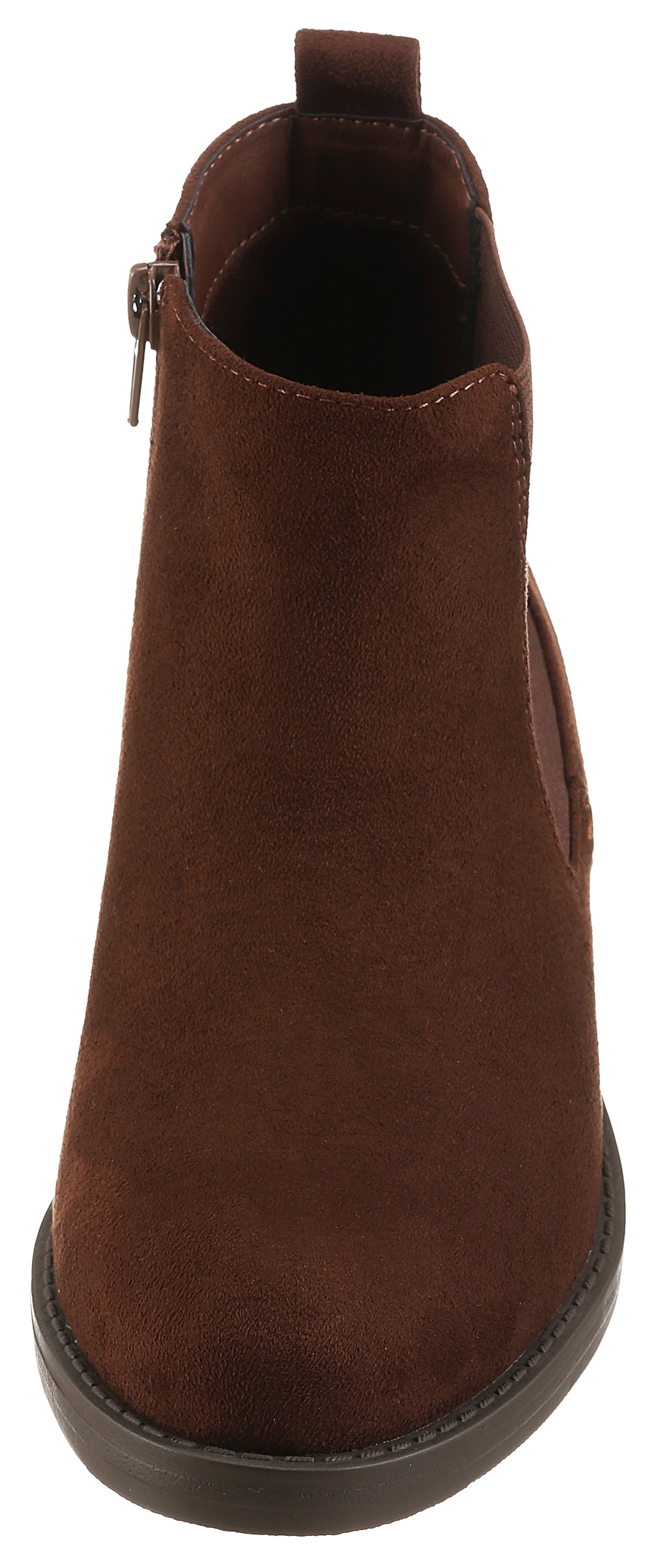 Aniston SHOES Chelseaboots  Stiefelette, Blockabsatz, mit breitem Stretch