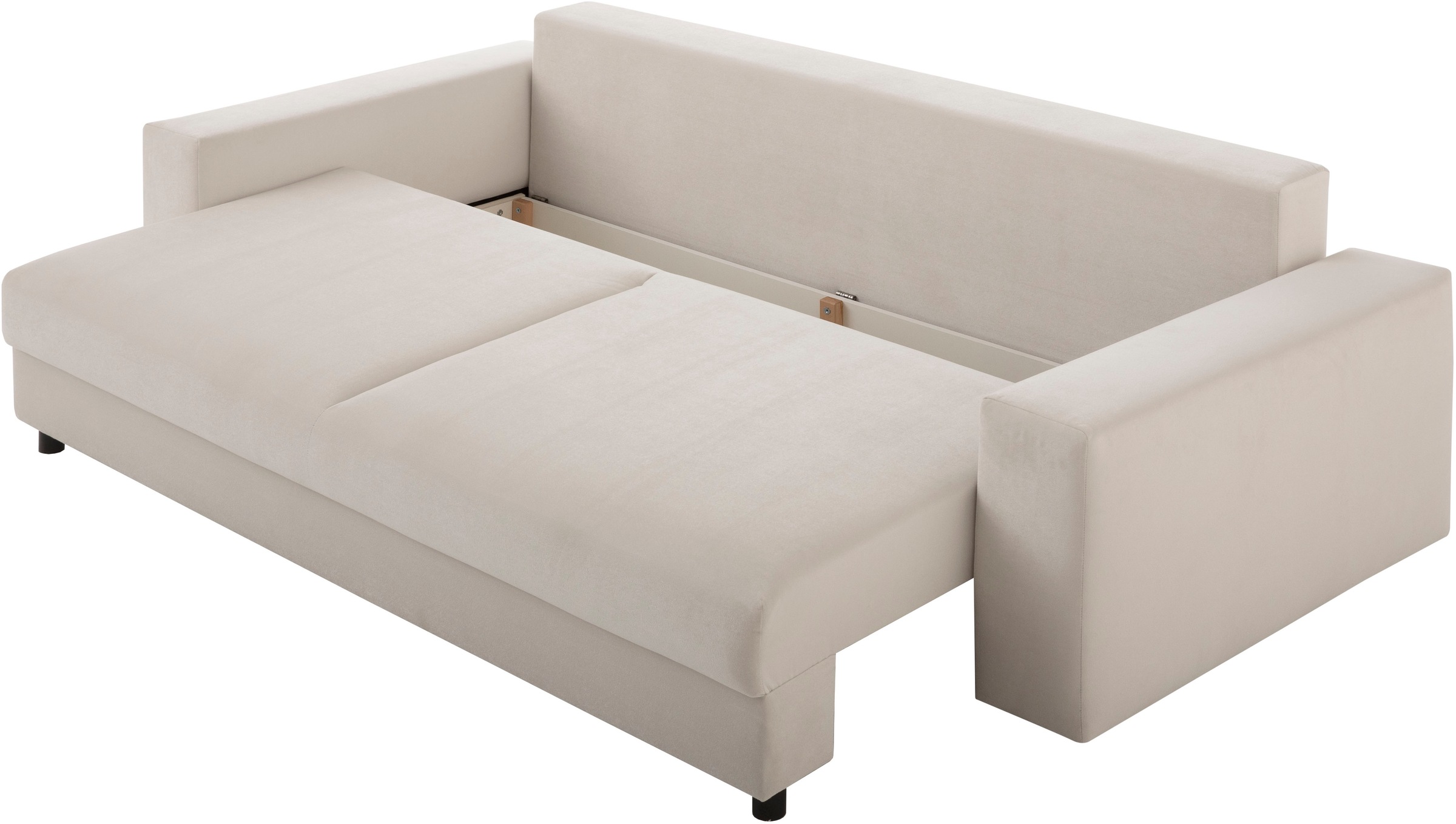 LeGer Home by Lena Gercke Schlafsofa »Imoga, Polster mit Schlaffunktion, 3-Sitzer Sofa, Couch mit Bettkasten«, in modernen Farben und Stoffen, Bettfunktion, Liegefläche: 200x150 cm