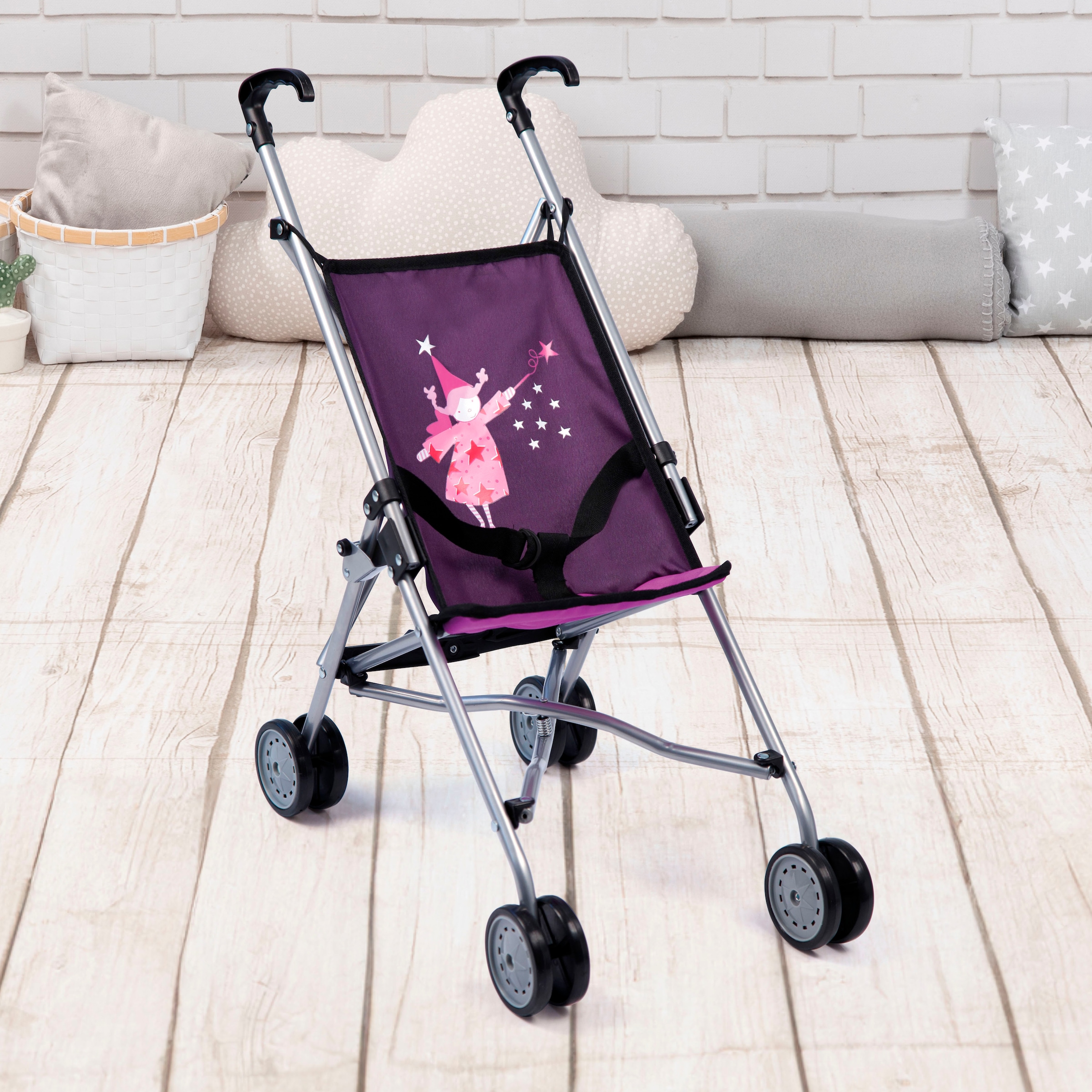 Bayer Puppenbuggy »lila mit Fee«