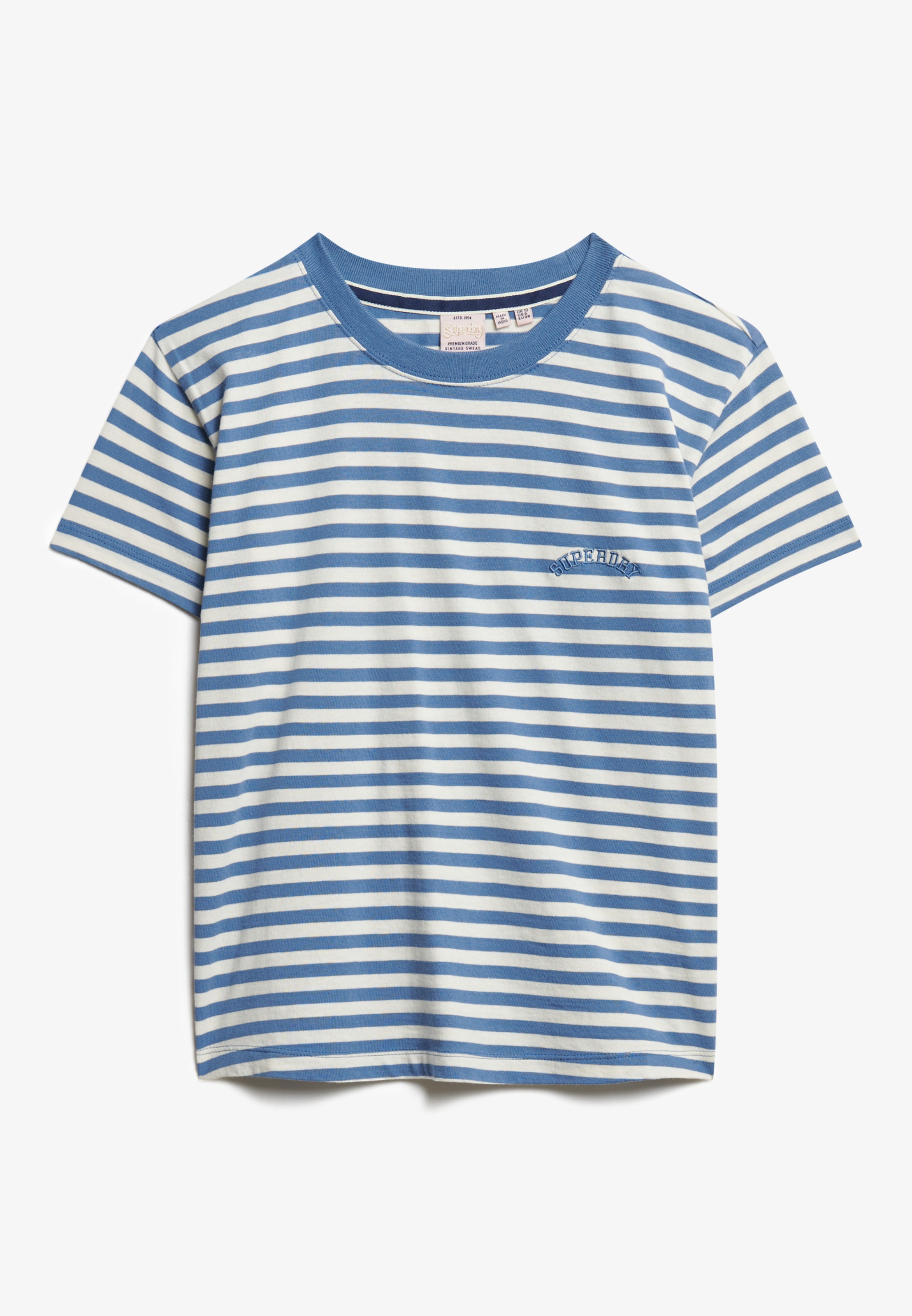 Superdry T-Shirt »ESSENTIAL LOGO STR FITTED TEE«, angenehmes Tragegefühl durch besonders weiche Haptik