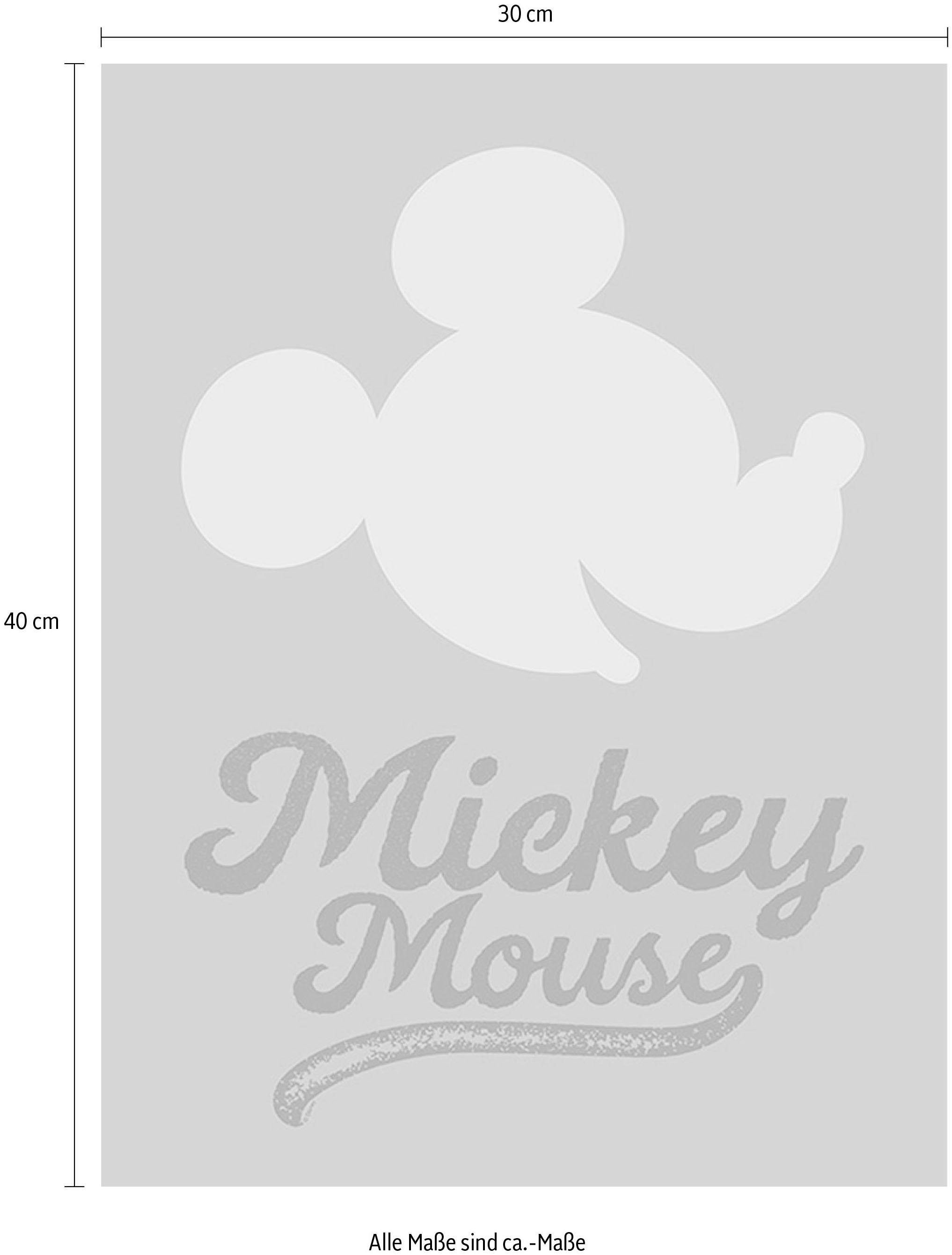 Komar Poster »Mickey Mouse Green Head«, Disney, (1 St.), Kinderzimmer, Schlafzimmer, Wohnzimmer