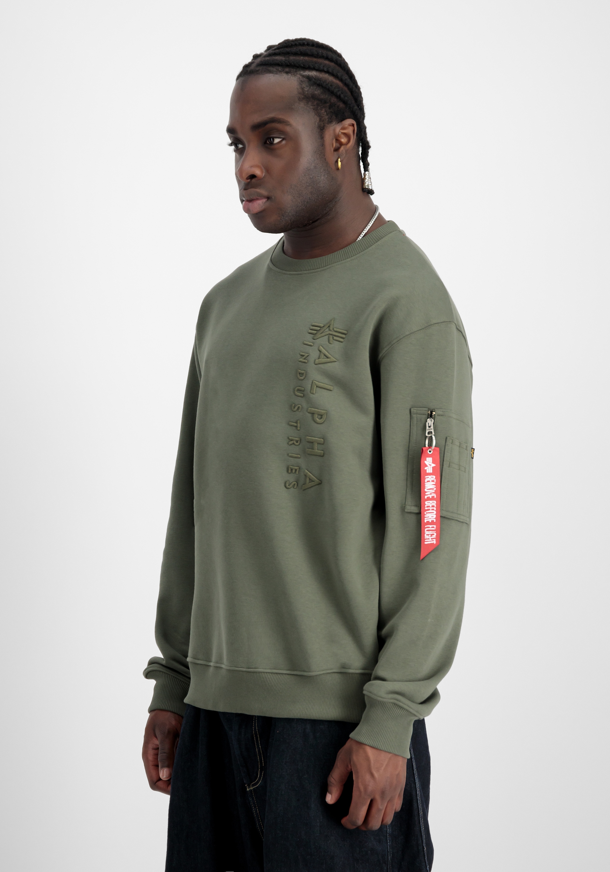 Alpha Industries Sweater »Alpha Industries Men - Sweatshirts Embroidery Sweater«