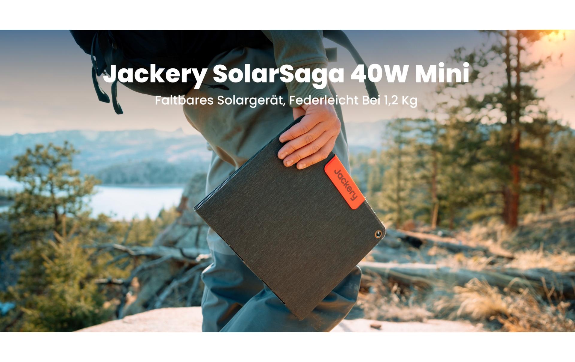 Jackery Solarmodul »Solar Saga 40 40 W« Tragbares Mini‑Solarmodul