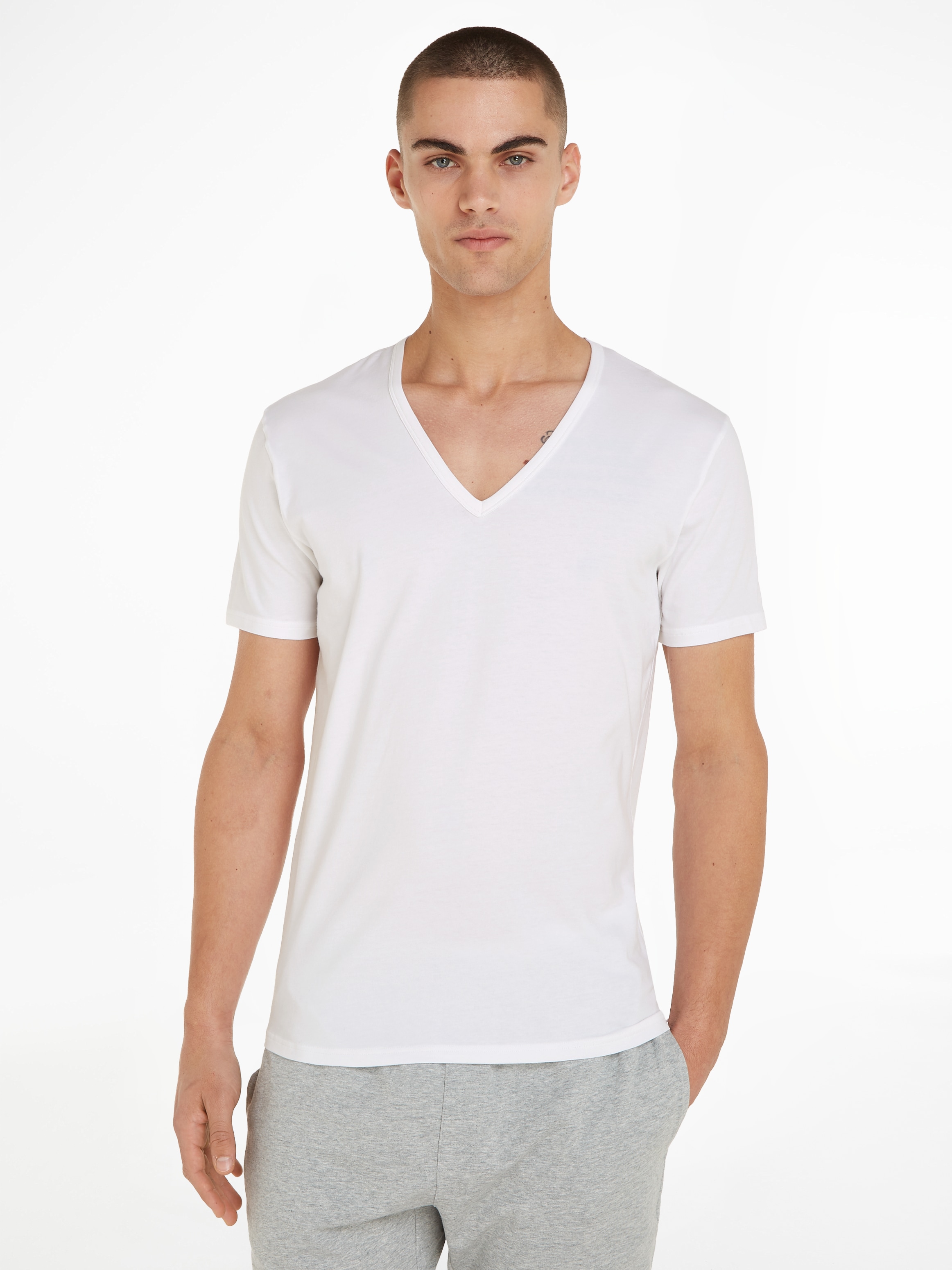 V-Shirt »»Modern Cotton Stretch««, (2er-Pack)