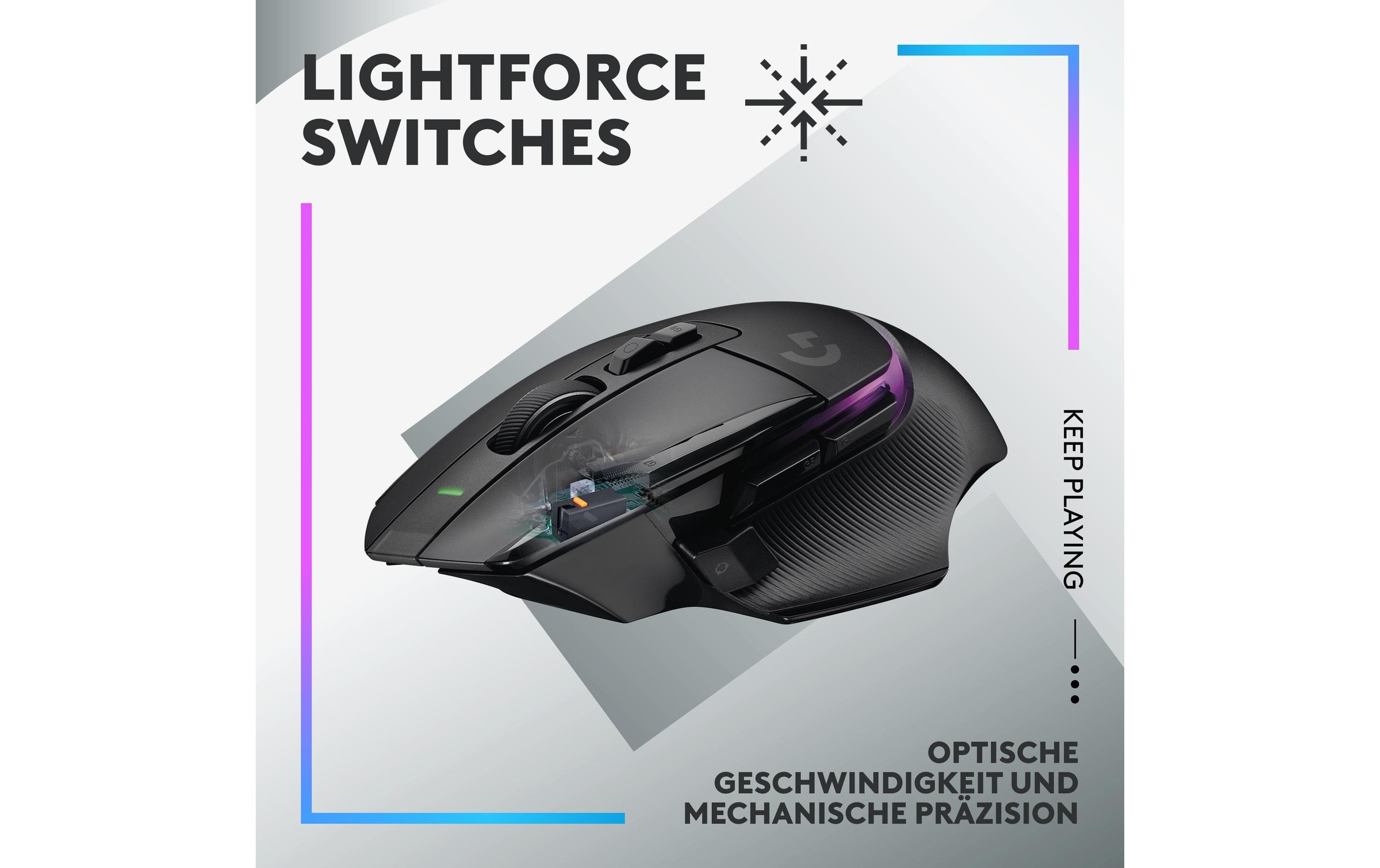 Logitech Gaming-Maus »G502 X Plus black«, kabellos-USB