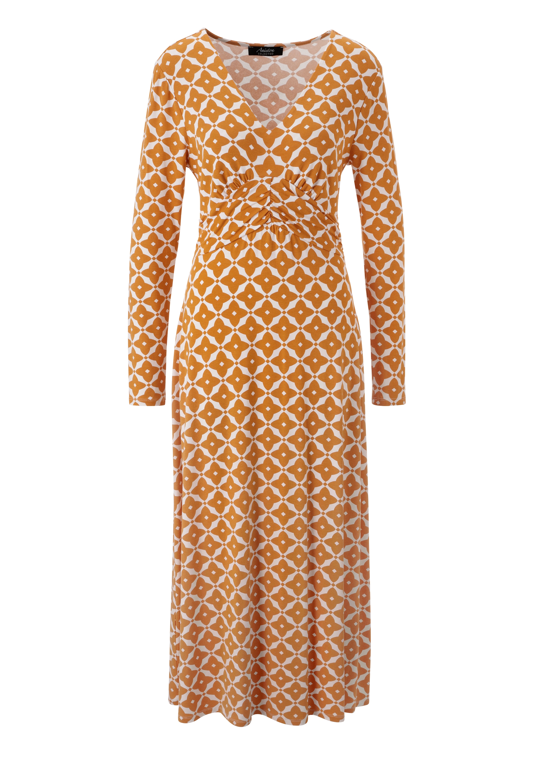 Image of Aniston SELECTED Midikleid mit eleganten, grafischen Druckverlauf