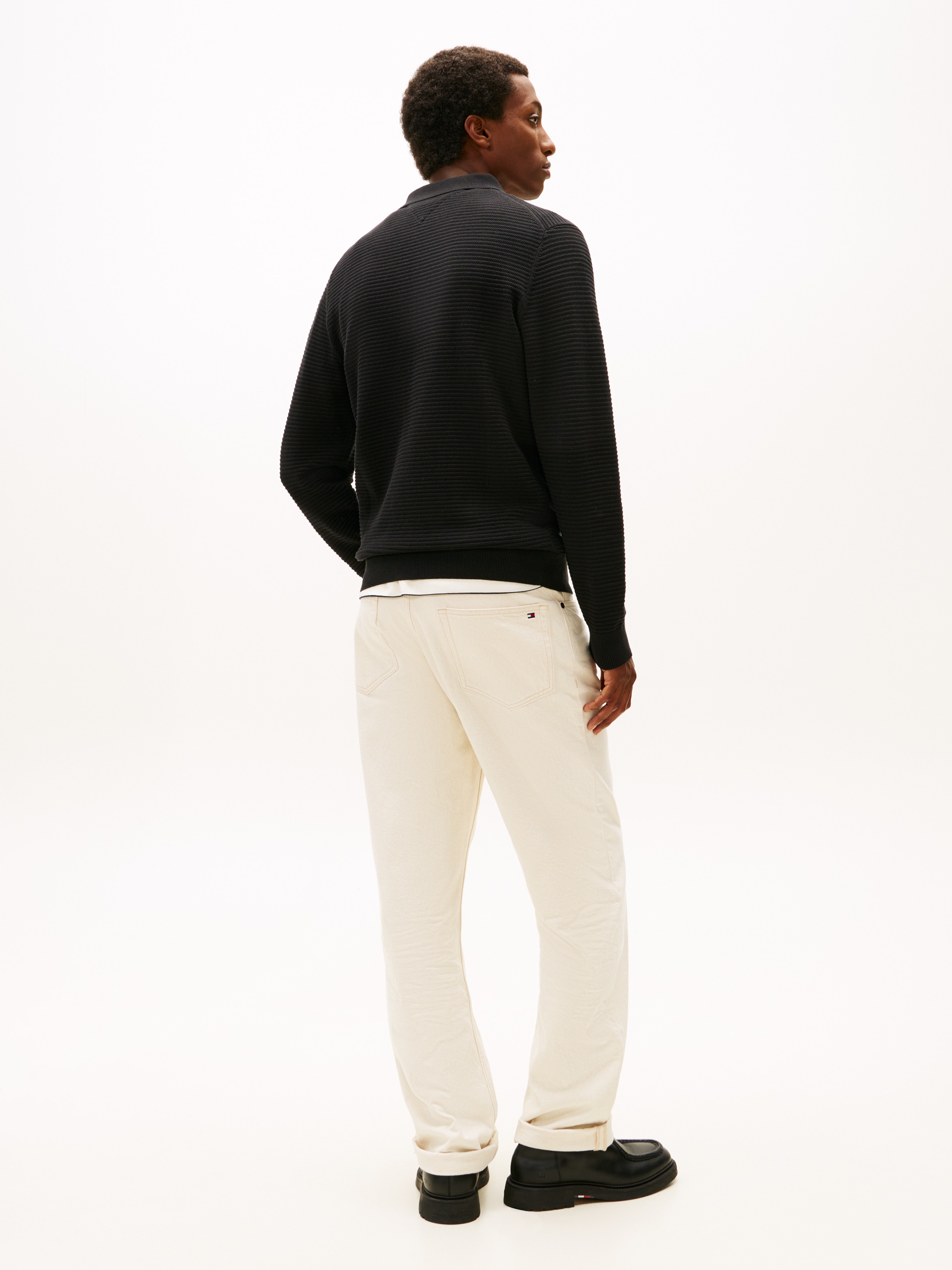 Tommy Hilfiger Cardigan »SEASONAL STRUCTURE« strukturiert, mit Polokragen, regular fit