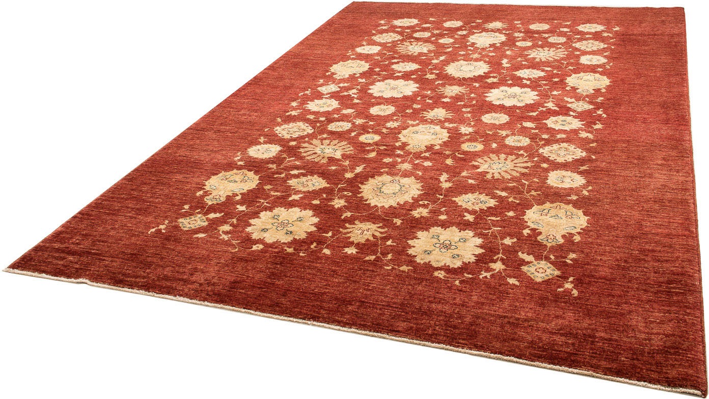Image of morgenland Orientteppich »Ziegler - 298 x 204 cm - dunkelrot«, rechteckig, 6 mm Höhe, Wohnzimmer, Handgeknüpft, Einzelstück mit Zertifikat bei Ackermann Versand Schweiz