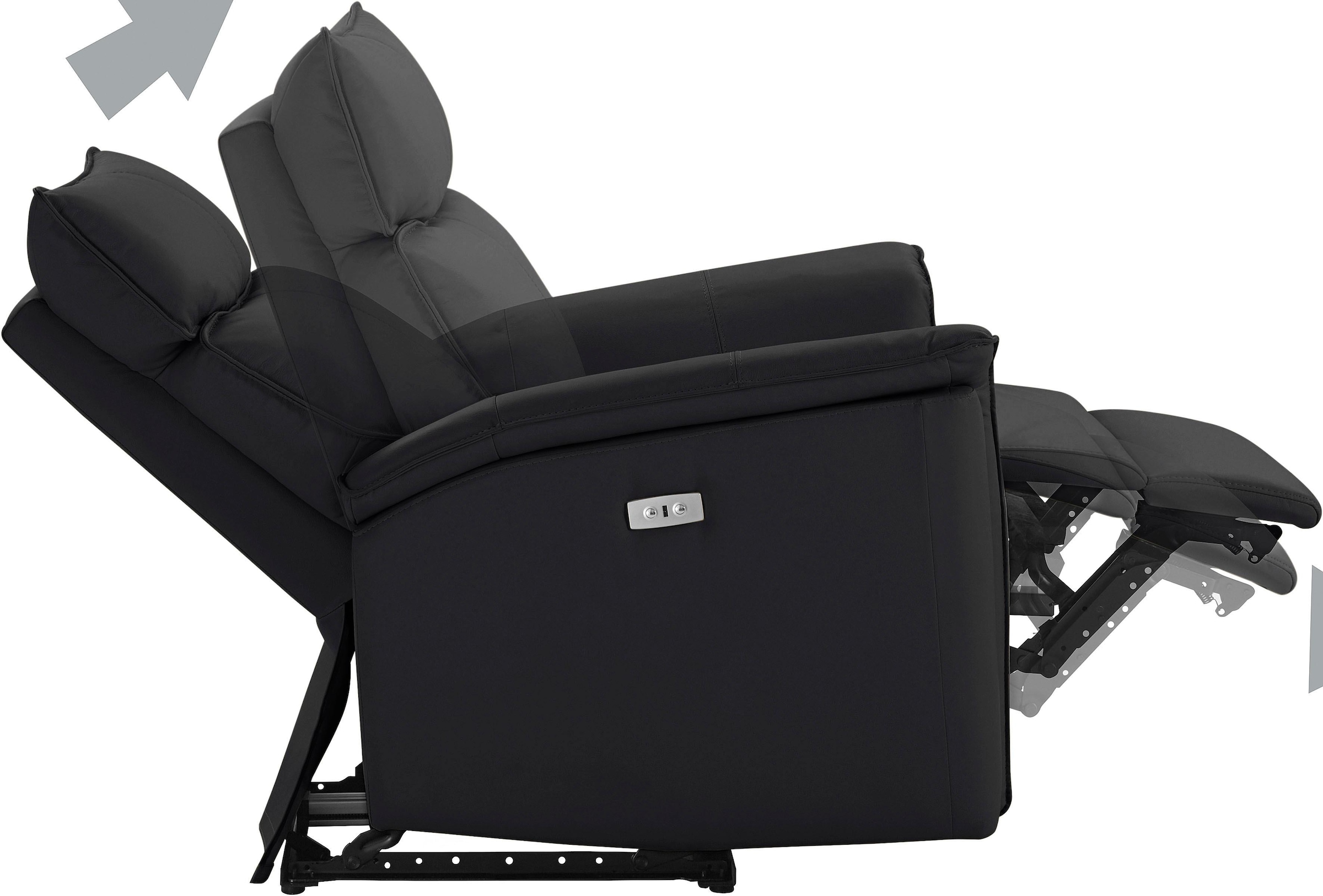 GOODproduct Relaxsessel »Zola, TV-Sessel mit Schlaffunktion, Sessel für Wohnzimmer mit« elektrischer Relaxfunktion und USB-Steckeranschluss, Breite 87 cm