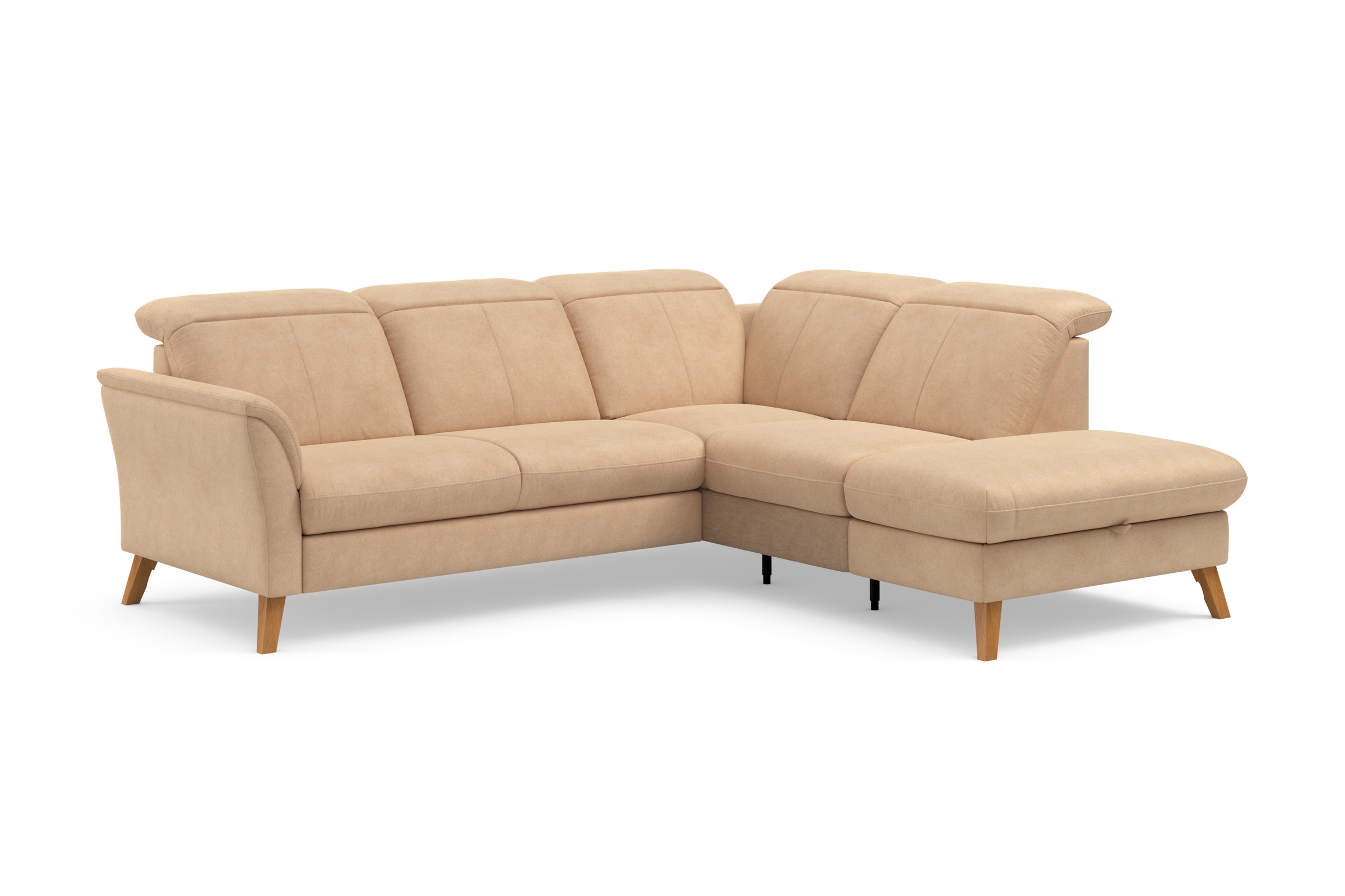 sit&more Ecksofa »Romero L-Form«, wahlweise mit oder ohne TV-Funktion, Bettfunktion, Bettkasten