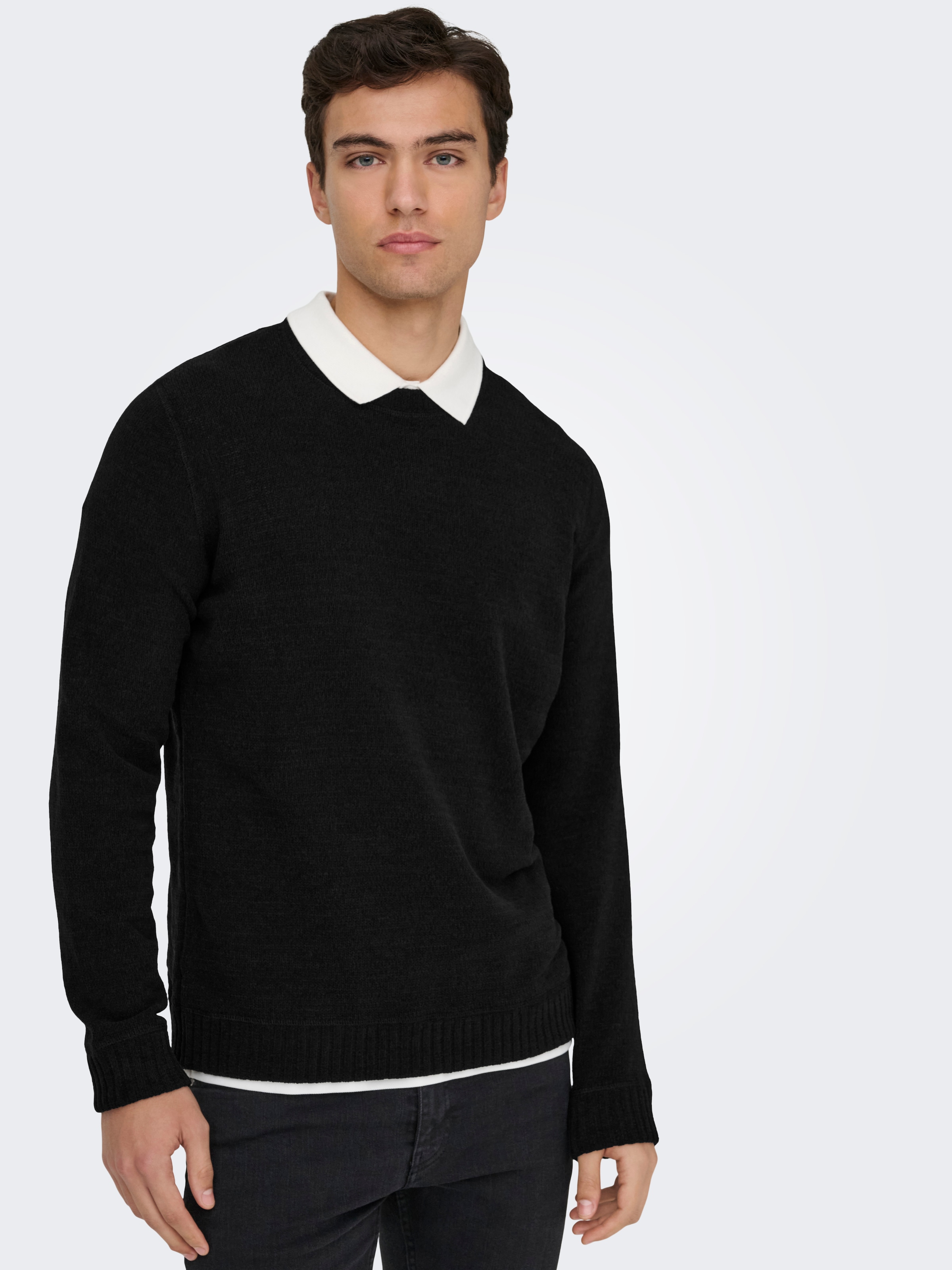 ONLY & SONS Pull en tricot »ONSETHAN LIFE REG 7 CREW KNIT«
