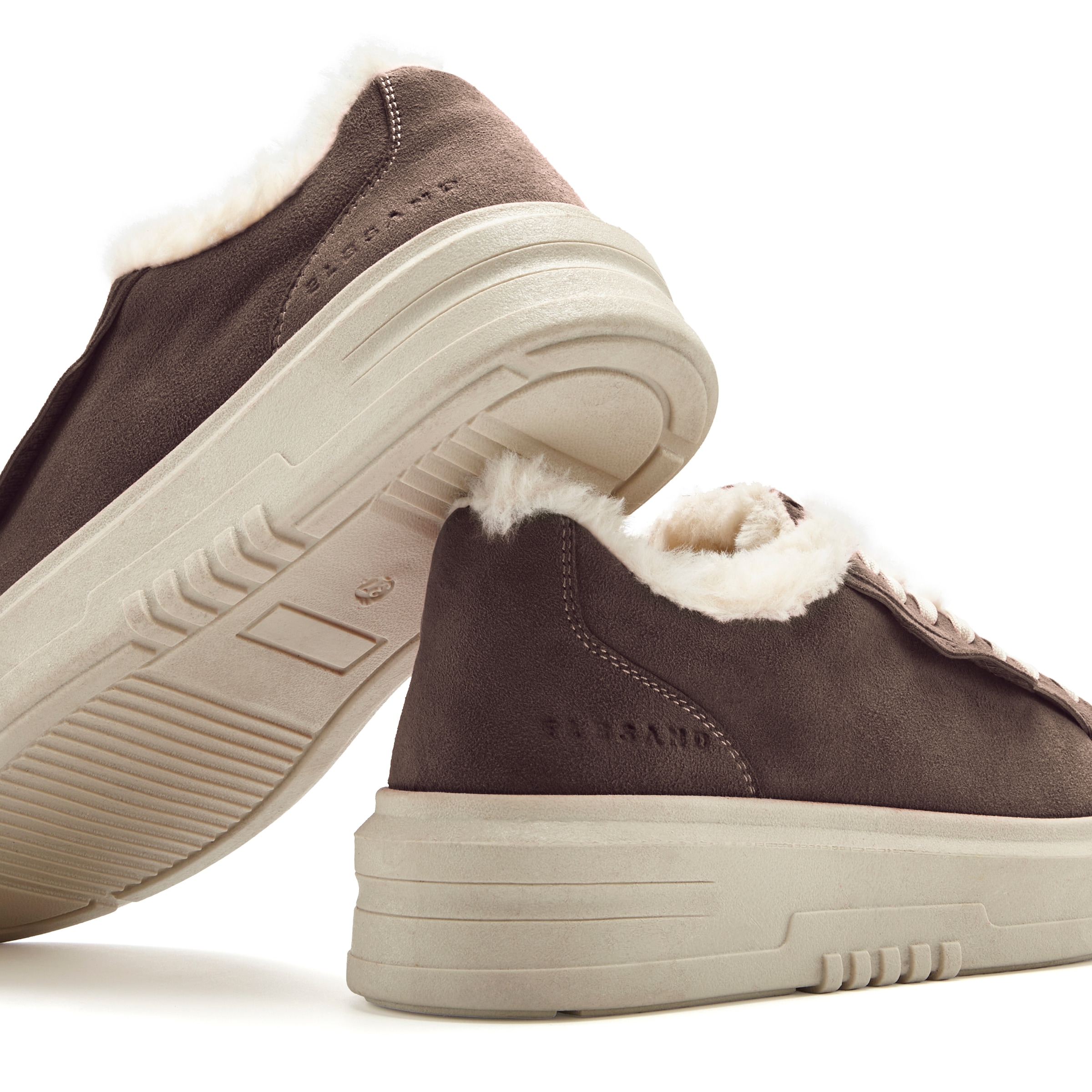 Elbsand »Schnürschuh, Turnschuh, Schnürhalbschuh, Freizeitschuh, Ledersneaker«  NEU aus Leder mit kuscheligem Warmfutter und Plateausohle