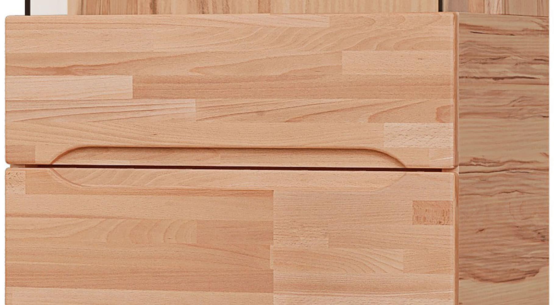 GOODproduct Wohnwand »VETRO: besteht aus 2 Vitrinen, 1 Lowboard & 1 Wandregal, Wohnzimmer.« 4 Stk. tlg.