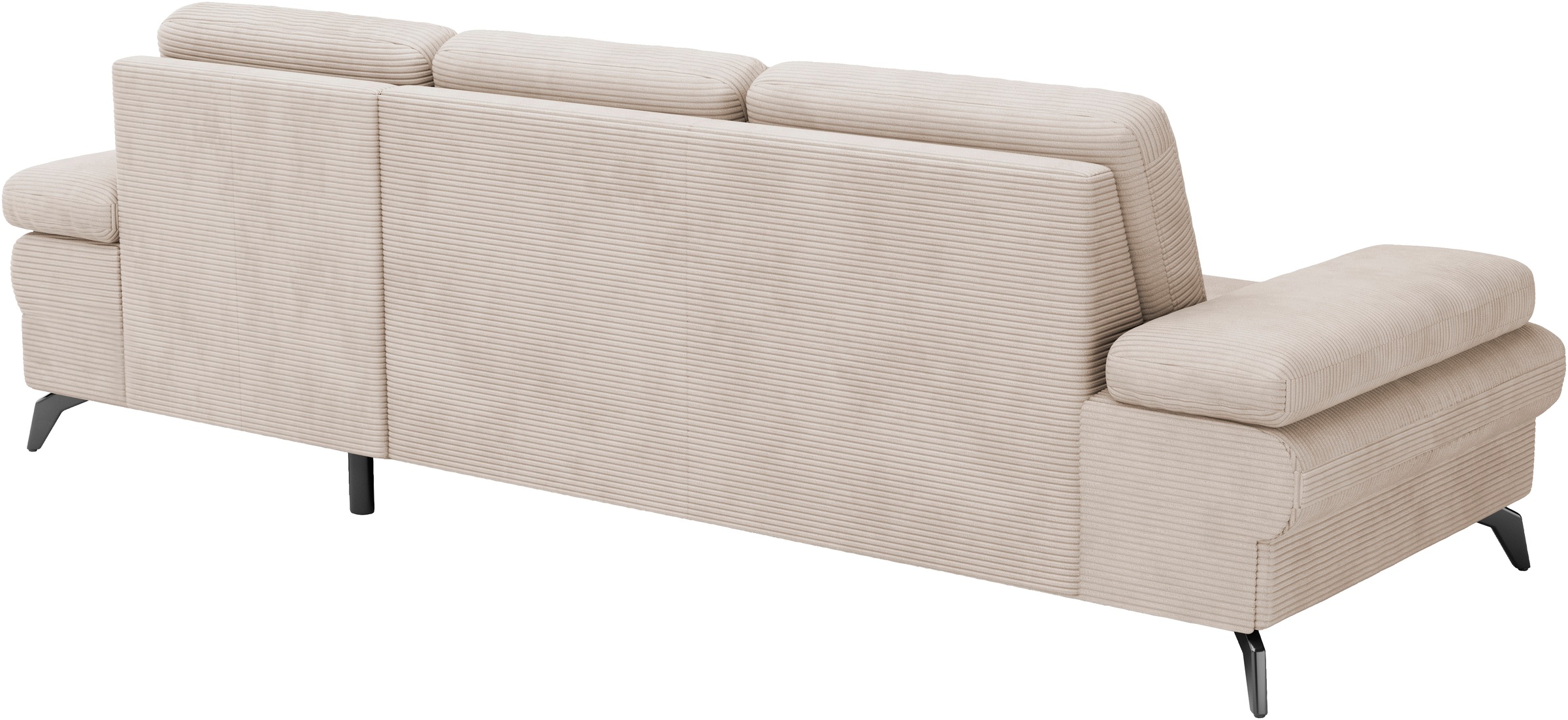 sit&more Ecksofa »Morris Jubi L-Form«, inkl. Armteilfunktion und 1 Zierkissen, wahlweise mit Bettfunktion