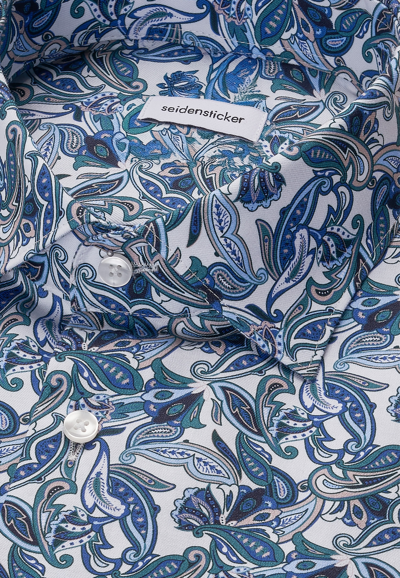 seidensticker Businesshemd »Schwarze Rose« Regular 1/1 Kentkragen Druck