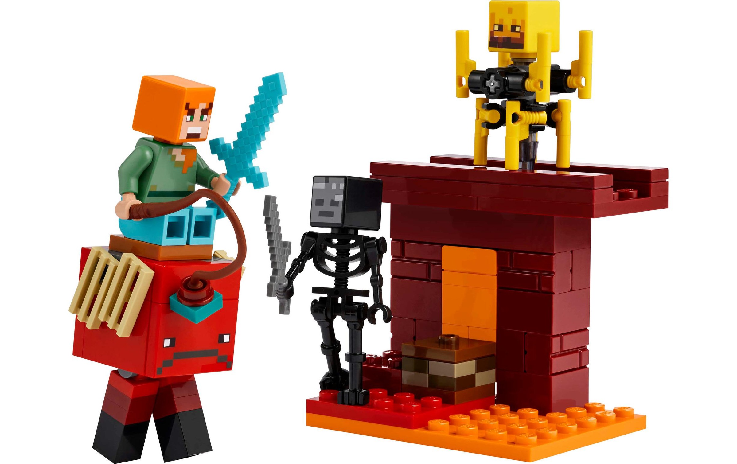 LEGO® Spielbausteine »Minecraft Das Lava-Duell im Nether 21266«