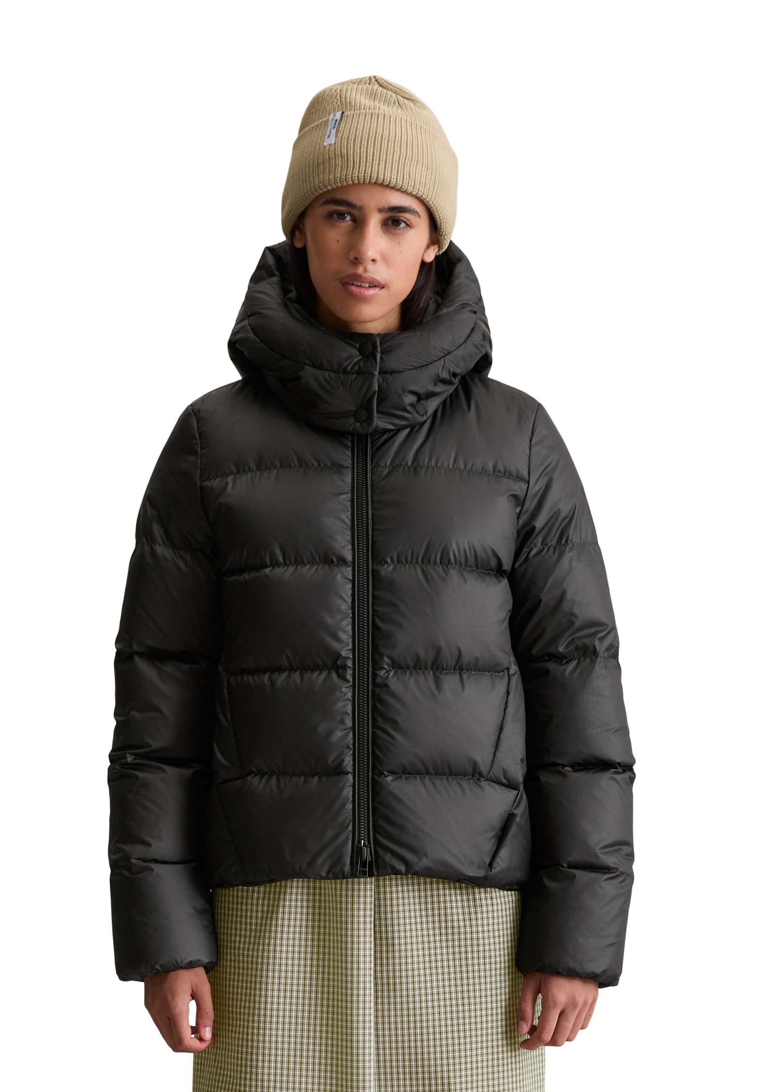 Image of Marc OPolo DENIM Steppjacke mit Kapuze Winterjacke, regular fit, Stehkragen, abnehmbare Kapuze