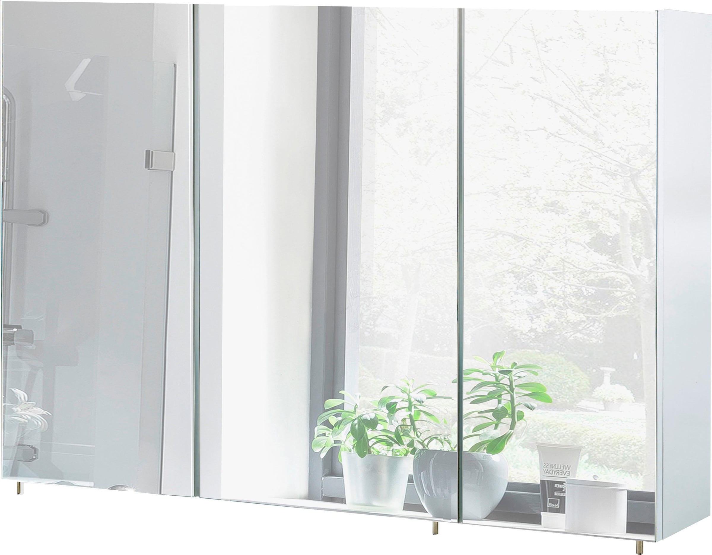 Image of Schildmeyer Spiegelschrank »Basic«, Breite 120 cm, 3-türig, Glaseinlegeböden, Made in Germany bei Ackermann Versand Schweiz