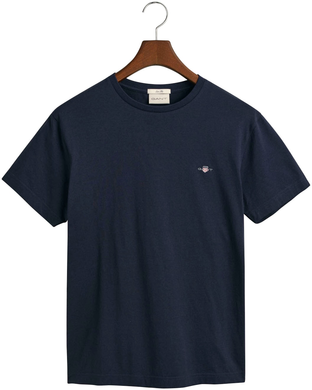 Gant T-Shirt »SLIM SHIELD SS T-SHIRT«, mit Logostickerei auf der Brust