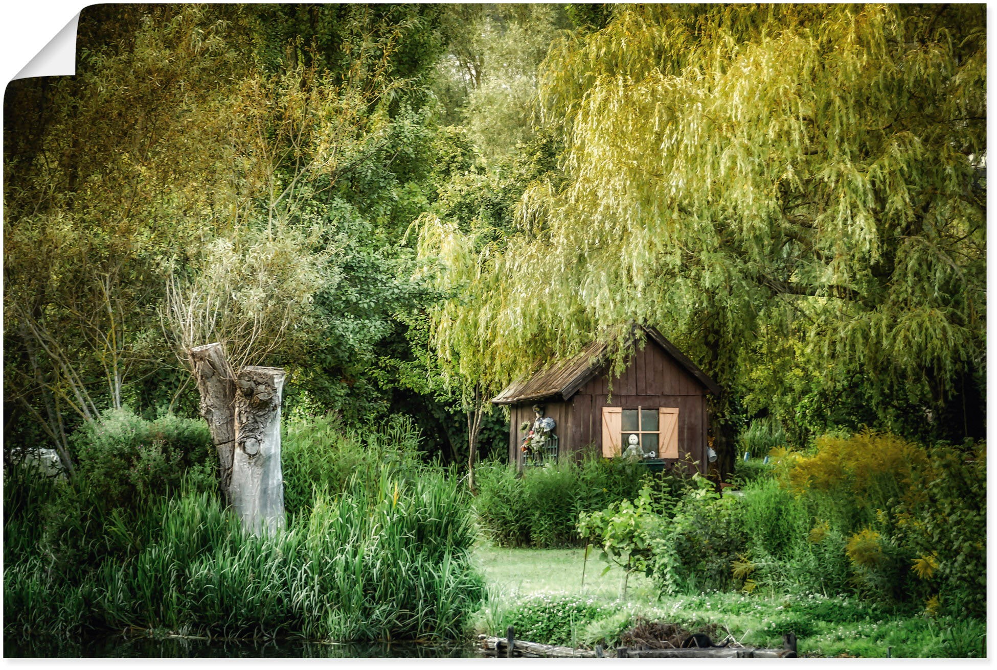 Image of Artland Wandbild »Idylle in Frankreich«, Bilder von Europa, (1 St.), in vielen Grössen & Produktarten - Alubild / Outdoorbild für den Aussenbereich, Leinwandbild, Poster, Wandaufkleber / Wandtattoo auch für Badezimmer geeignet bei Ackermann Versand Schwei