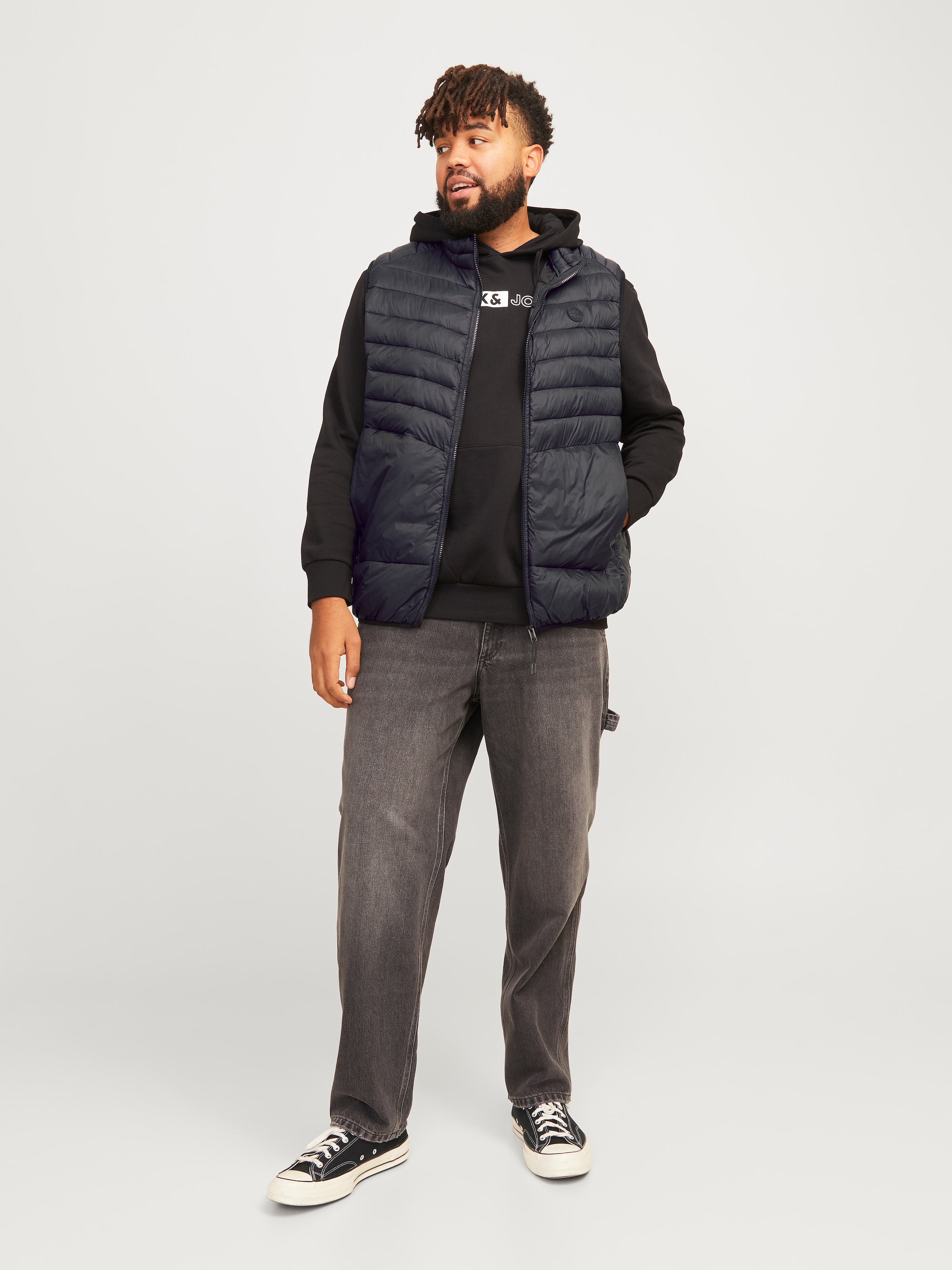 Jack & Jones PlusSize Kurzweste »JJESPRINT BODYWARMER COLLAR NOOS PLS«