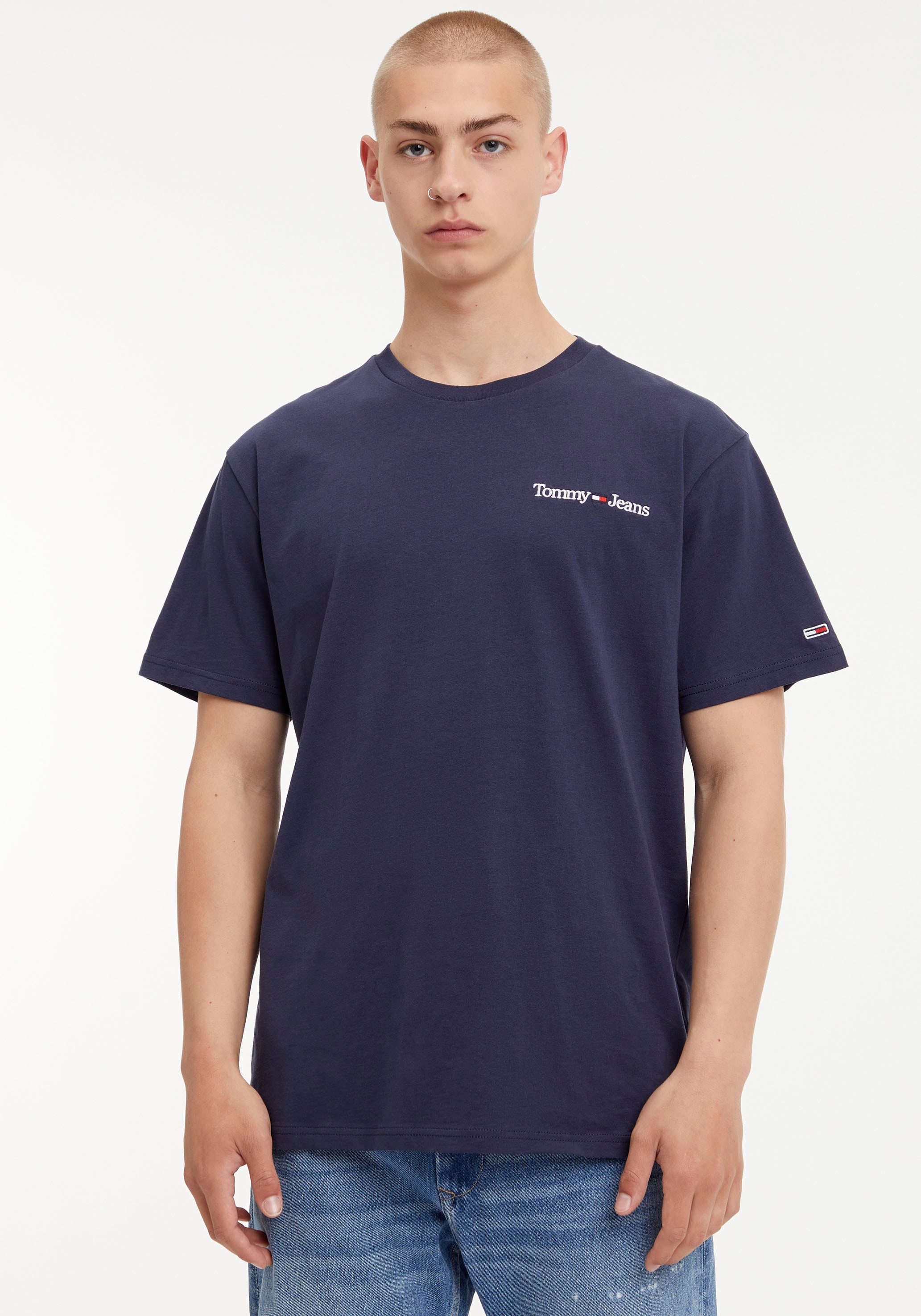T-Shirt Jeans mit CHEST ♕ TEE«, CLSC Rundhalsausschnitt »TJM versandkostenfrei Tommy LINEAR auf