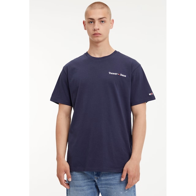 ♕ Tommy Jeans T-Shirt »TJM CLSC LINEAR CHEST TEE«, mit Rundhalsausschnitt  versandkostenfrei auf
