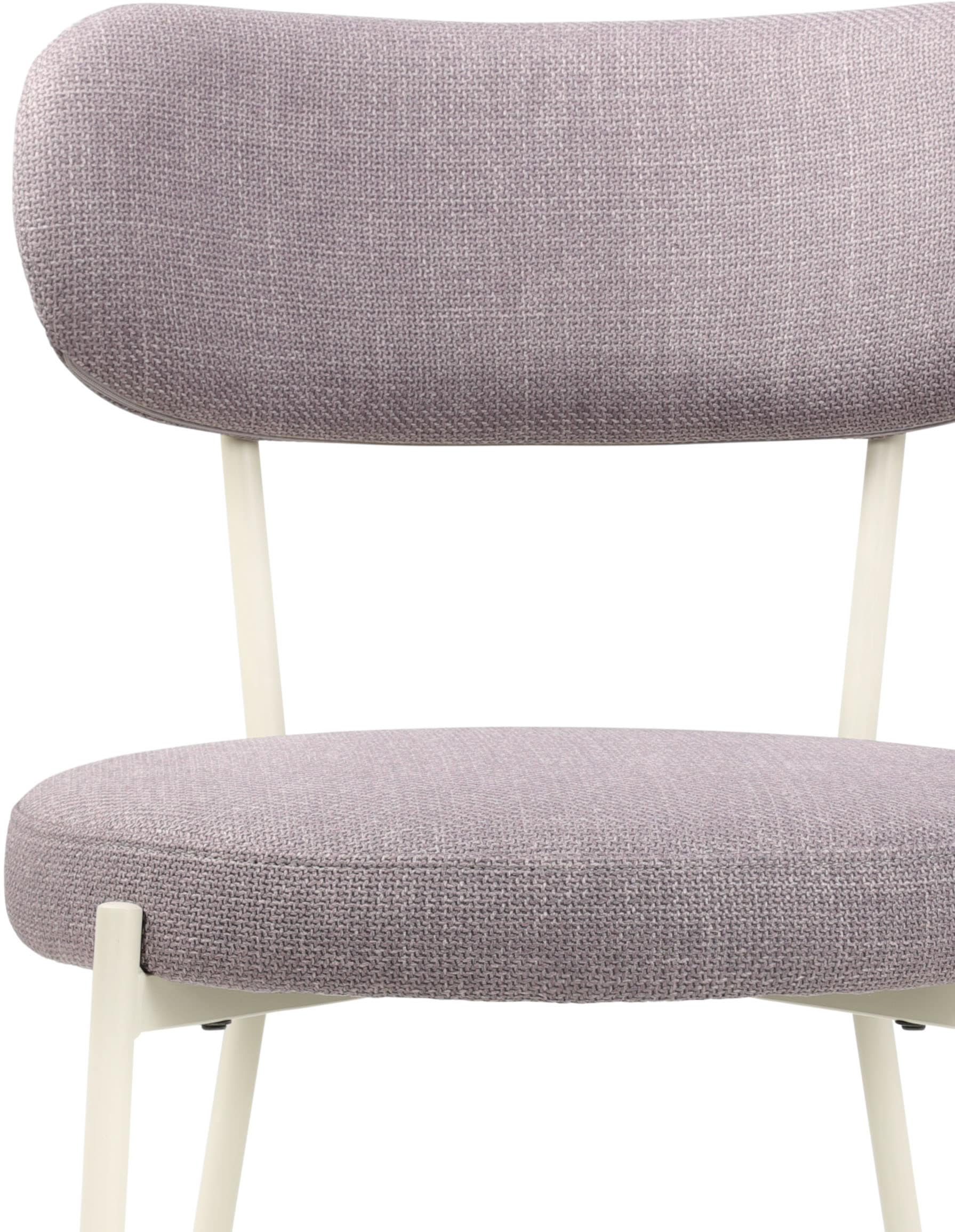 TOM TAILOR HOME 4-Fussstuhl »SOFT PAD CHAIR«, (Set), 2 St., Webstoff, Esszimmerstuhl, 4-Fussgestell, mit Rückenausschnitt