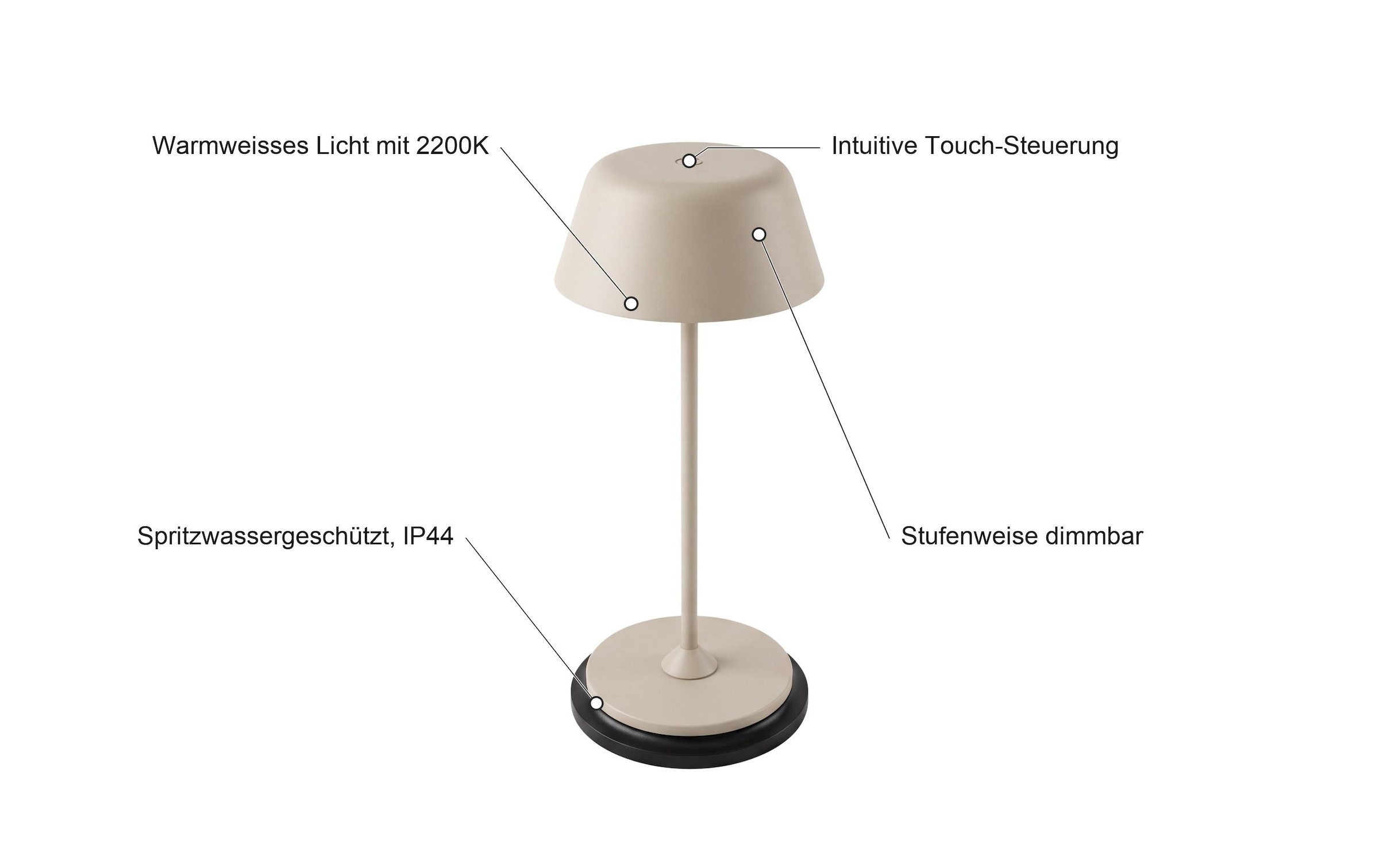 Cocon Lampe de table »Tischleuchte mit Ladestation, Pawica« Module LED blanc chaud