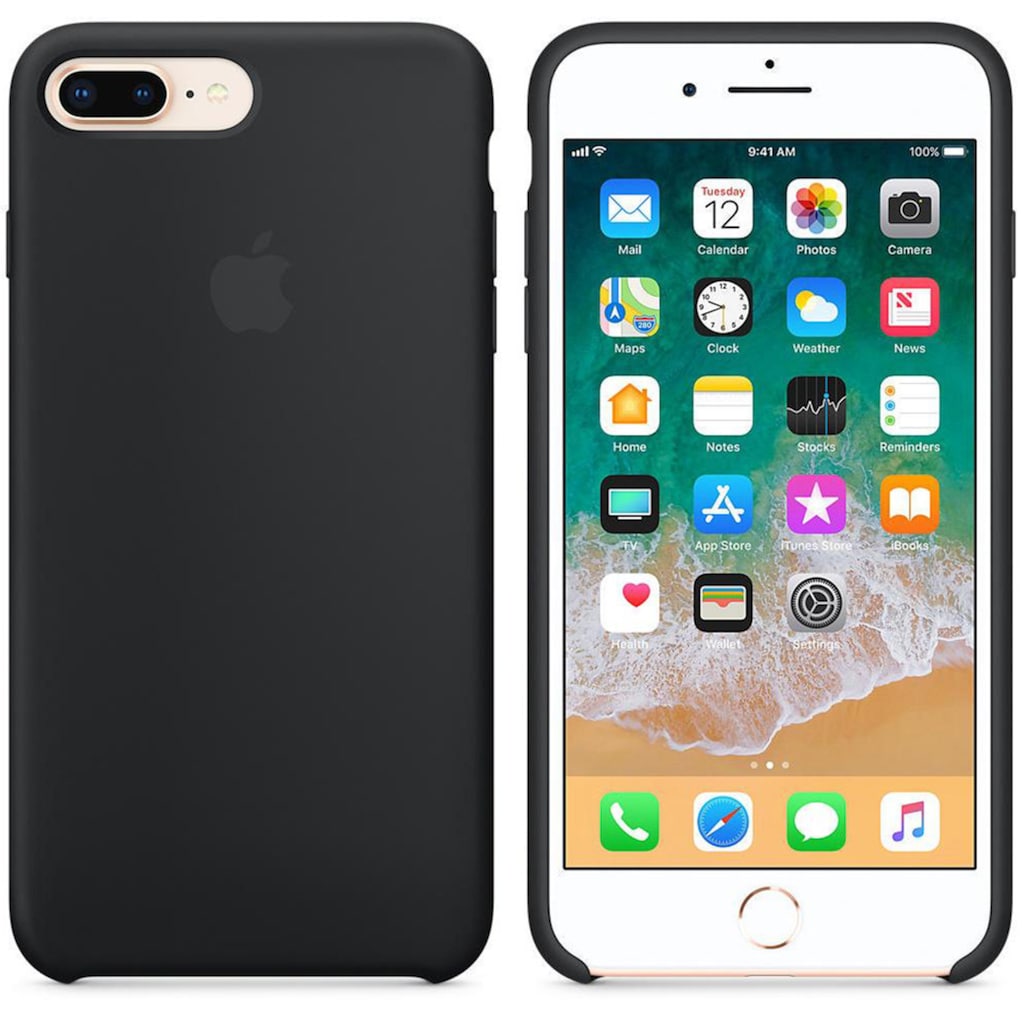 Apple Smartphone-Hülle »Apple iPhone 7/8 Plus Silicone Case Black«, MQGW2ZM/A