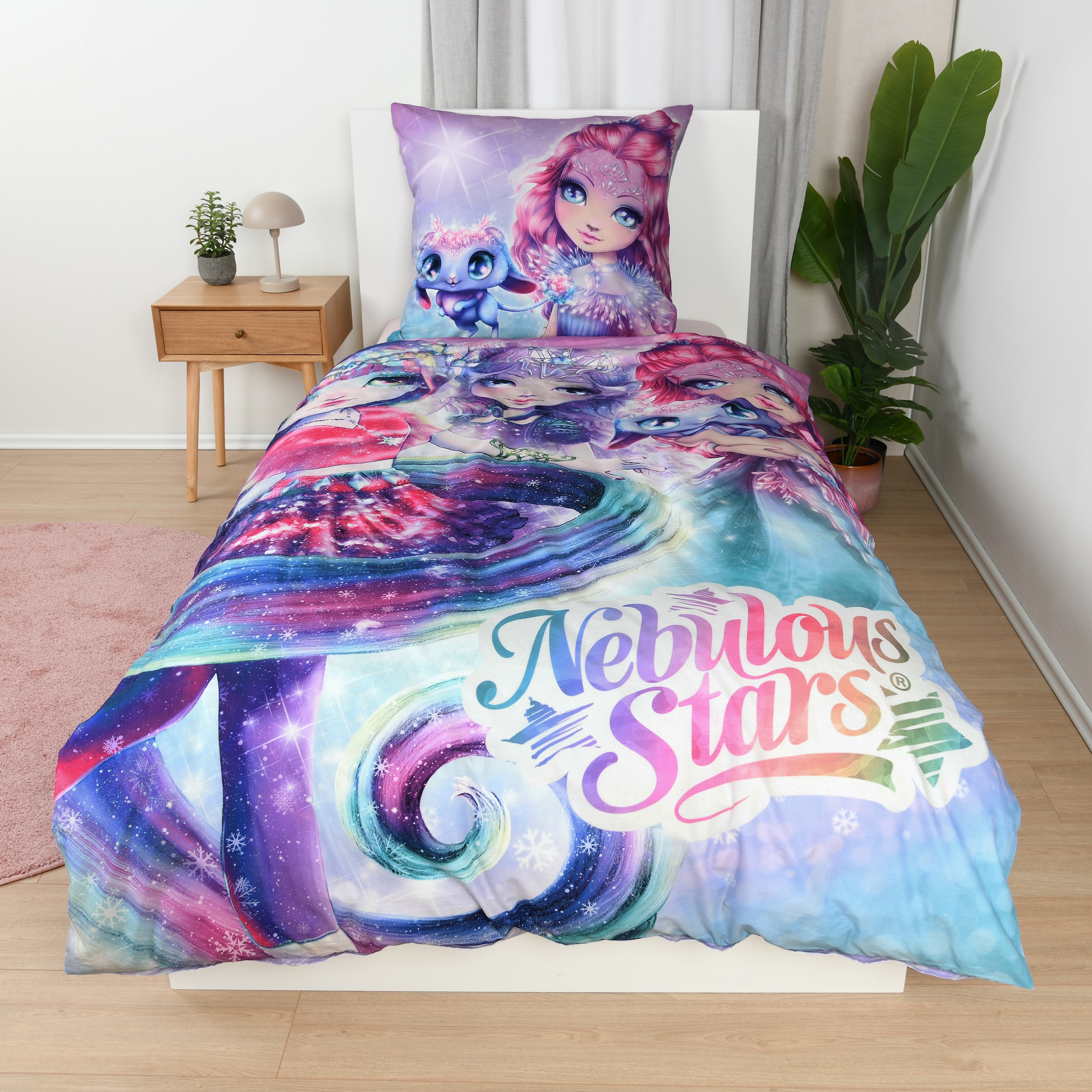 Nebulous Stars Linge de lit pour enfants »Nebulous Stars« 2 Parure de lit réversible