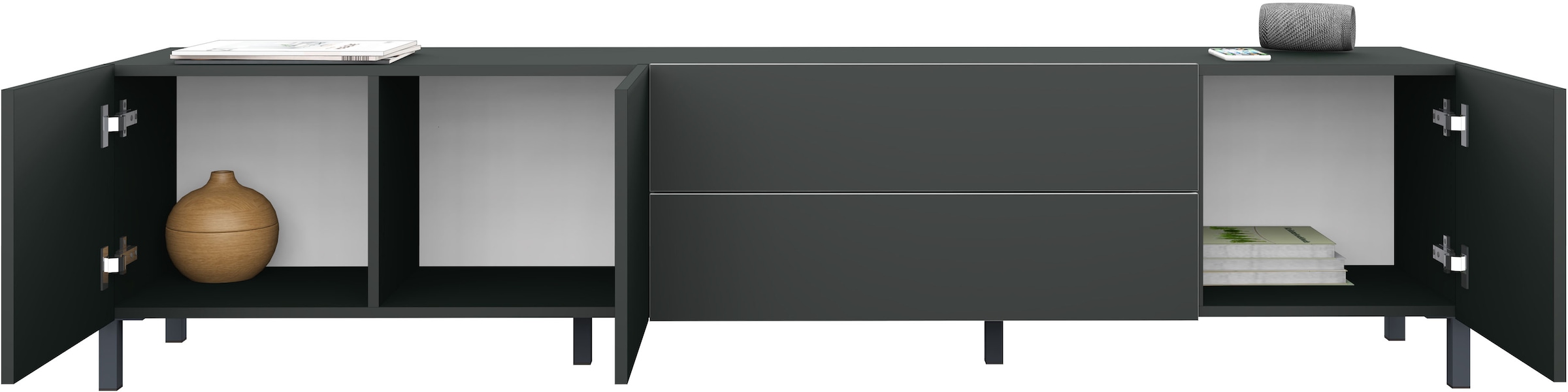 borchardt Möbel Table basse »Sophia, Tv-Schrank Breite 190 cm« Metallfüsse, grifflose Optik