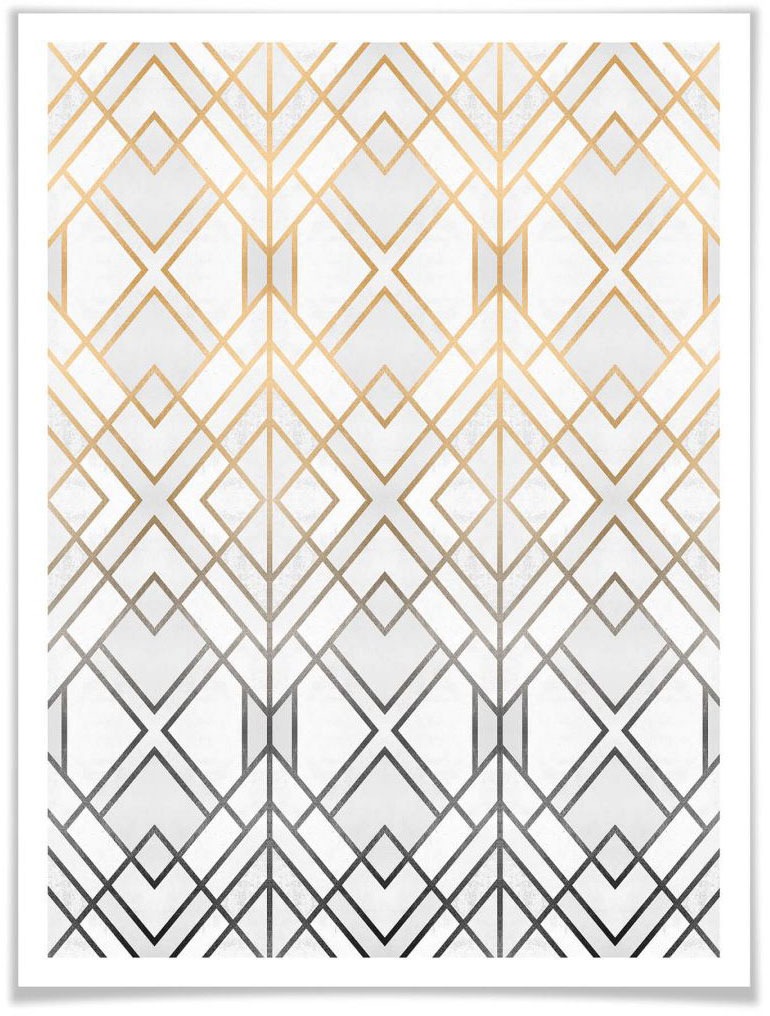 Image of Wall-Art Poster »Gold und Silber«, Schriftzug, (1 St.) bei Ackermann Versand Schweiz