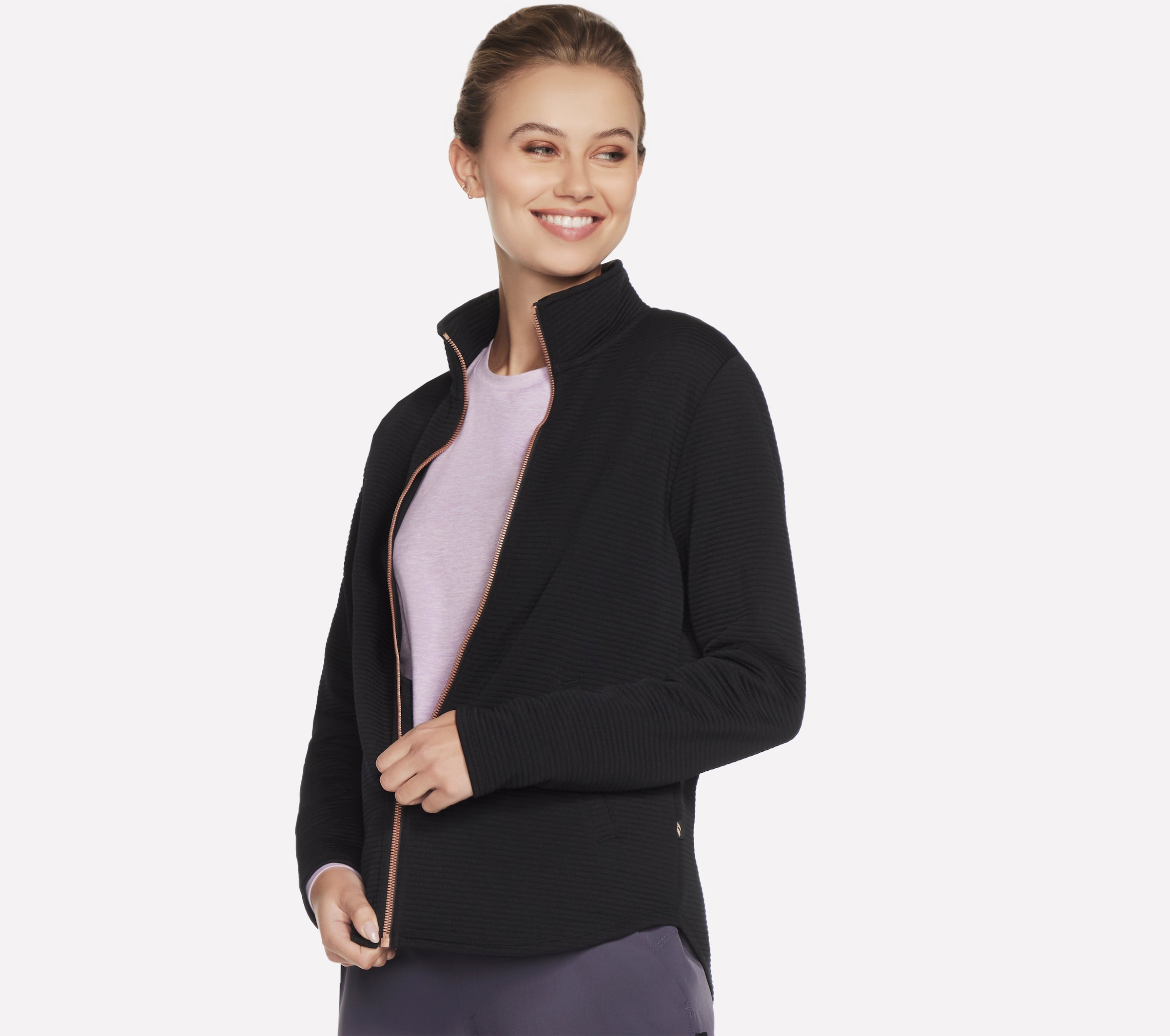 Skechers Veste d'entraînement »Women's Jacket« avec fermeture éclair, en matière jersey élastique,