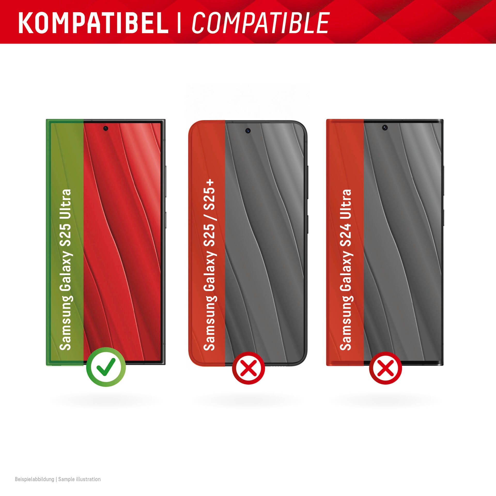 Displex Displayschutzglas »Smart Glass Screen Protection - ultra-dünn, unzerbrechlich, unsichtbar«, für Samsung Galaxy S25 Ultra, Displayschutzfolie, Schutzfolie, Bildschirmschutz, kratz- & stossfest