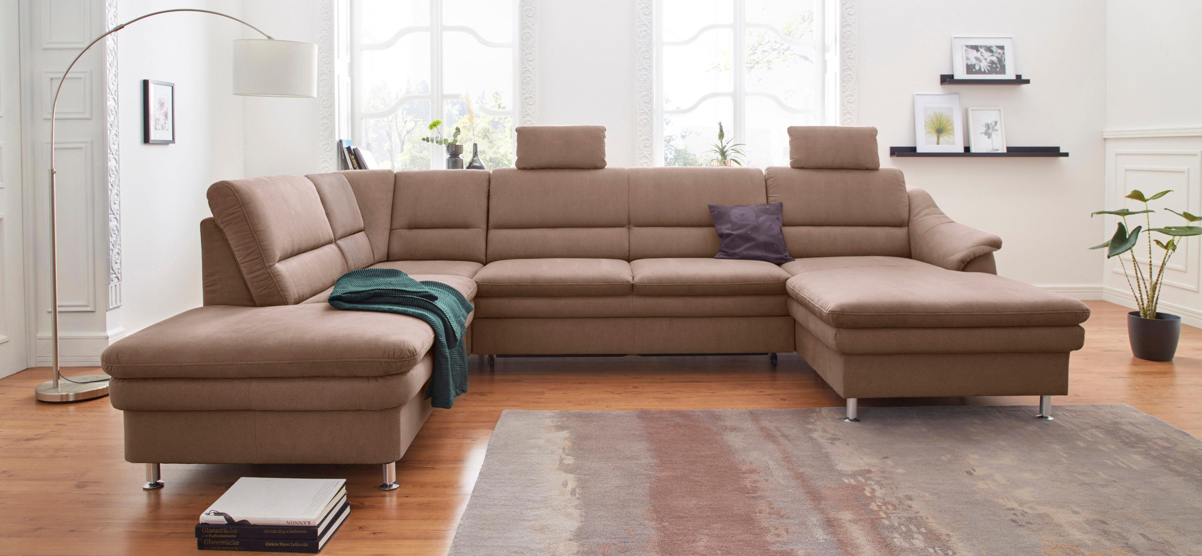 Image of sit&more Wohnlandschaft, mit Federkern und Kopfstützen, wahlweise mit Bettfunktion und Relaxfunktion bei Ackermann Versand Schweiz