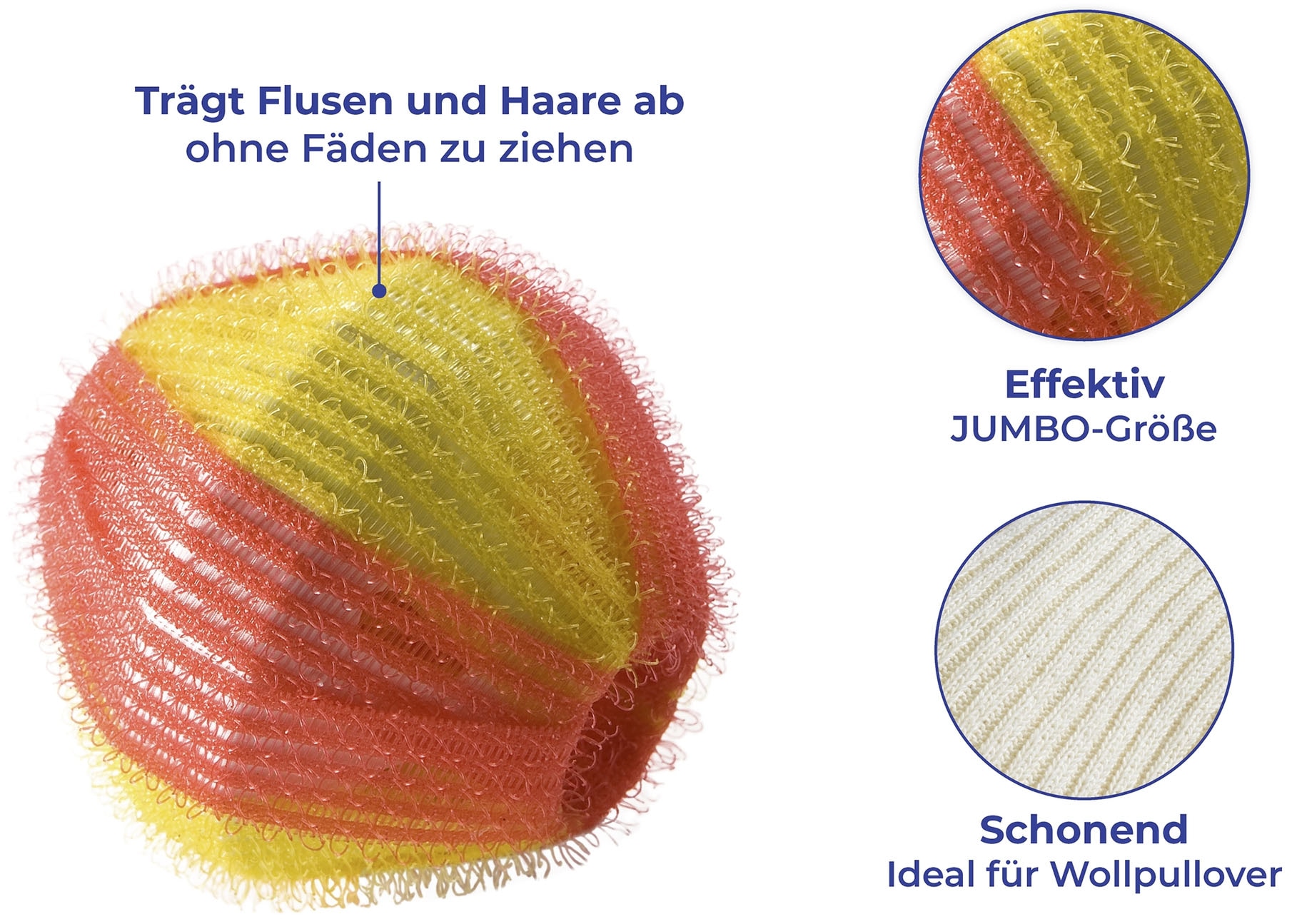 Maximex Wäschekugel »Modell Flusenschreck Jumbo« extra-grosse Wäschebälle für die Waschmascchine, sammeln Flusen & Haare