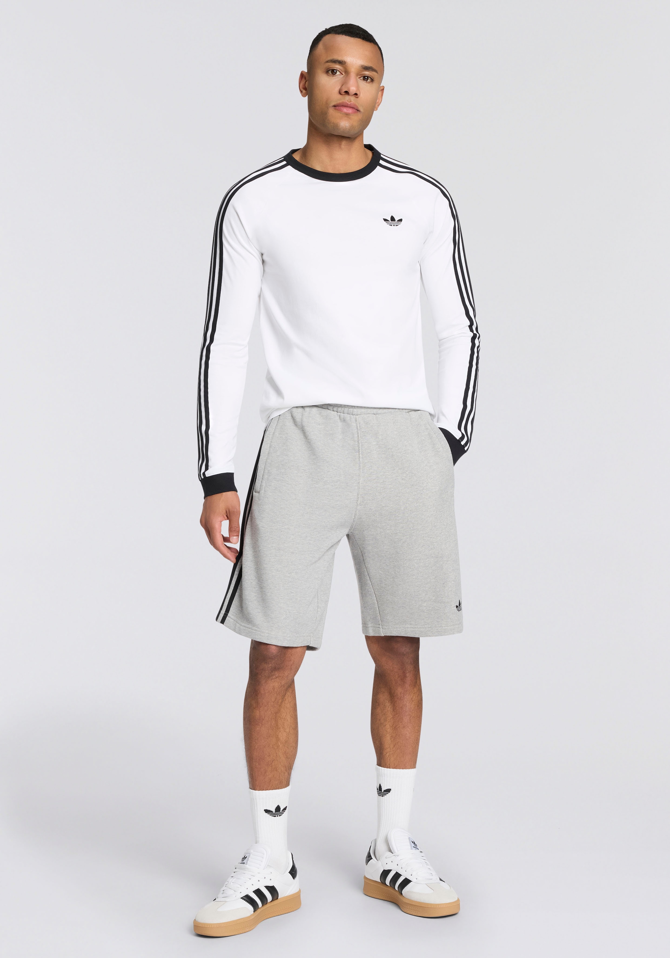 adidas Originals Short »3-STREIFEN«  sportlicher Stil, für Strasse und Zuhause, aus weichem French Terry